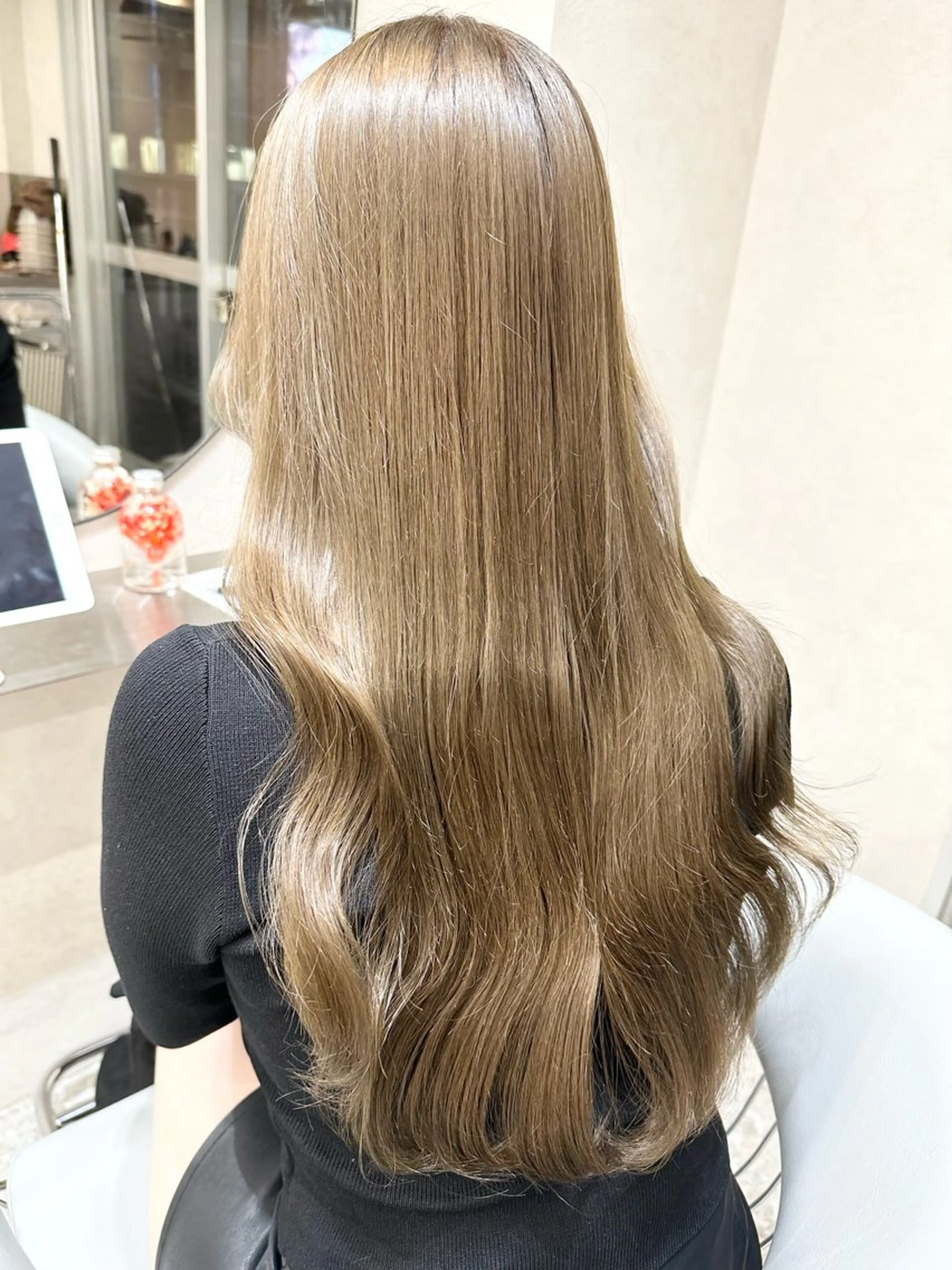ロング シールエクステ エクステ 顔周りカット 髪質改善 韓国風ヘア カット ヘアカラー トリートメント 新宿/韓国レイヤー/ 髪質改善/佐藤航のヘアスタイル