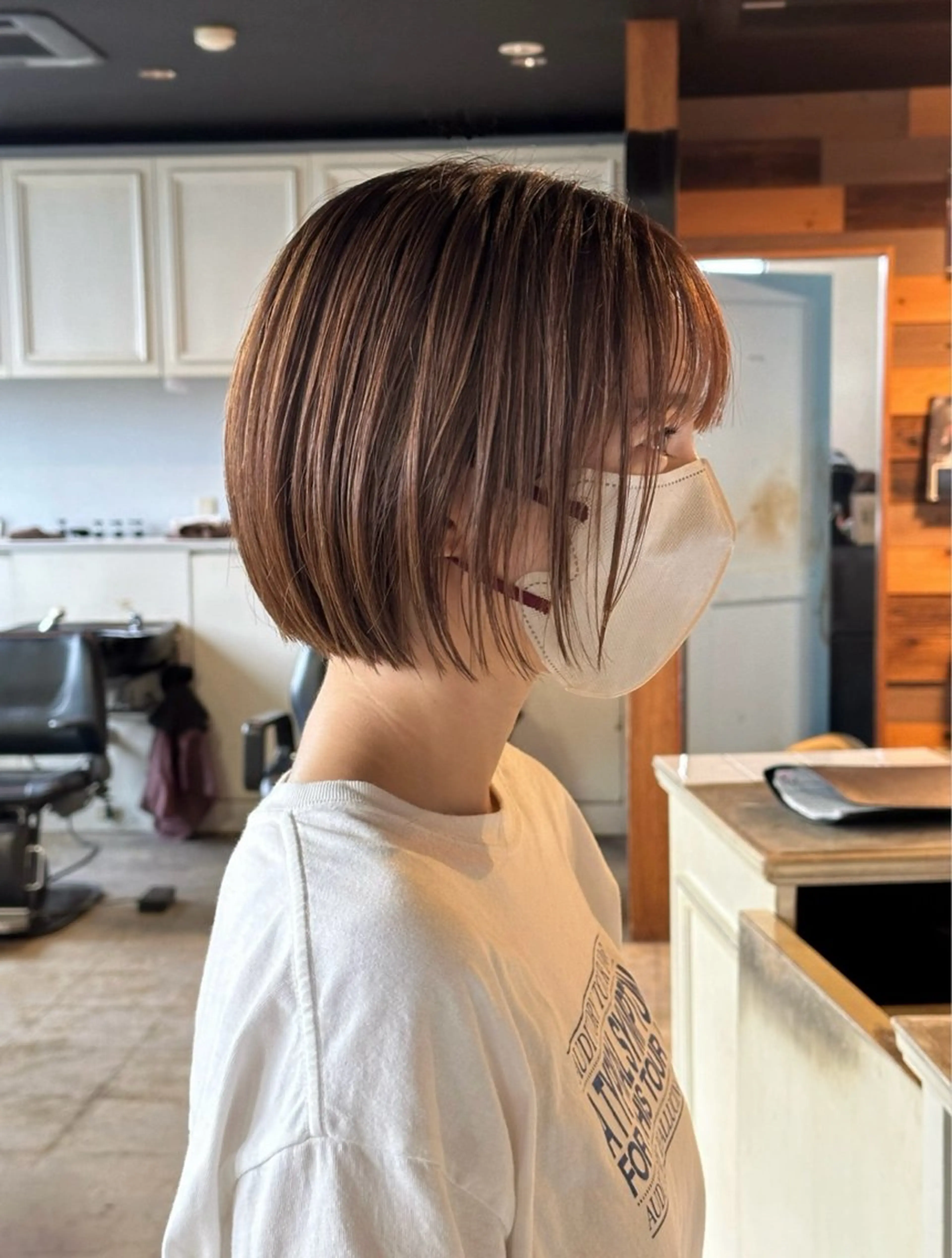 ショート カラー カット ヘアカラー パーマ トリートメント 足立 武巳（金山Ciel）のヘアスタイル