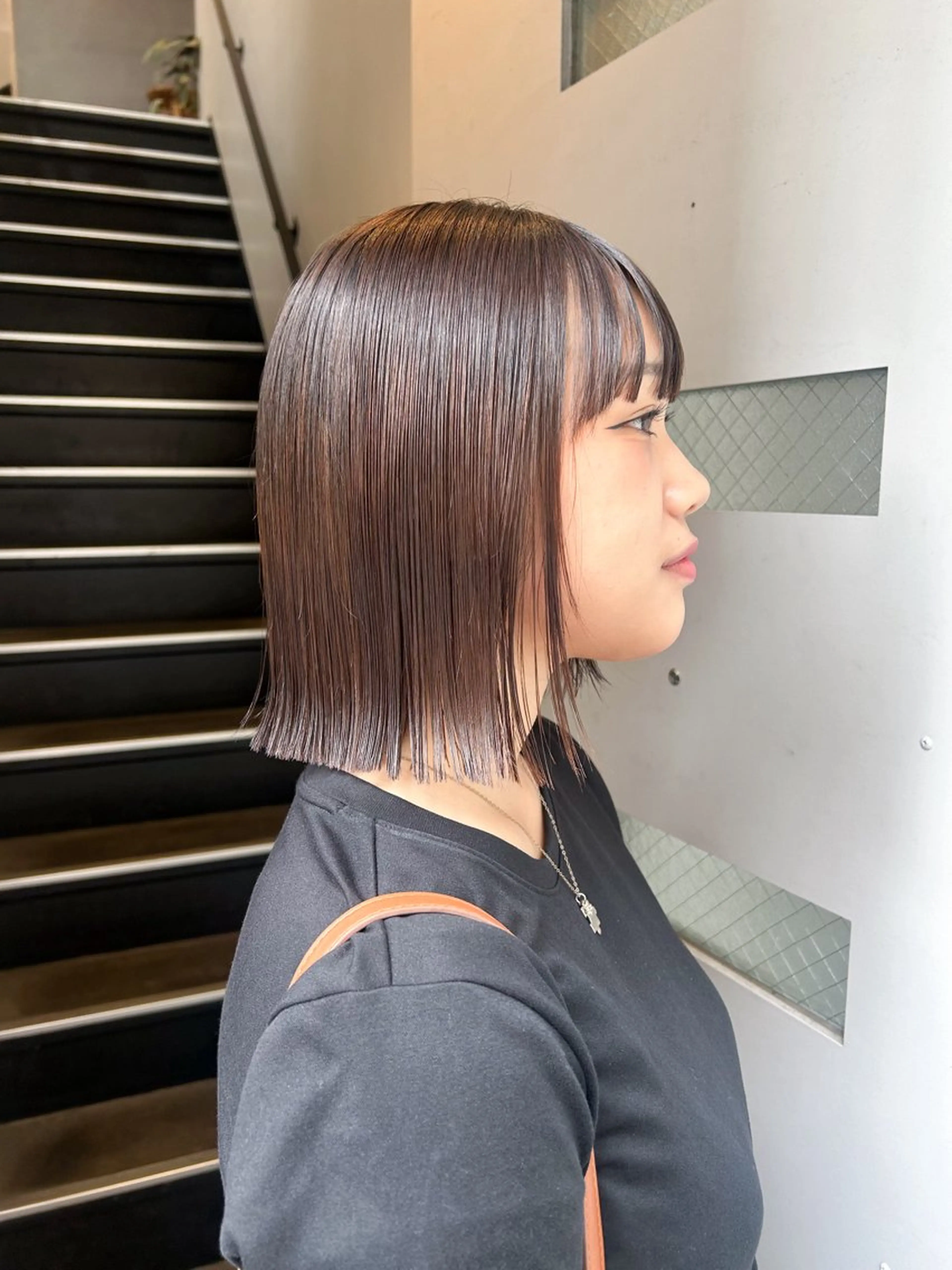 ミディアム カット 透明感カラー/ 顔周りカット🎀メイのヘアスタイル