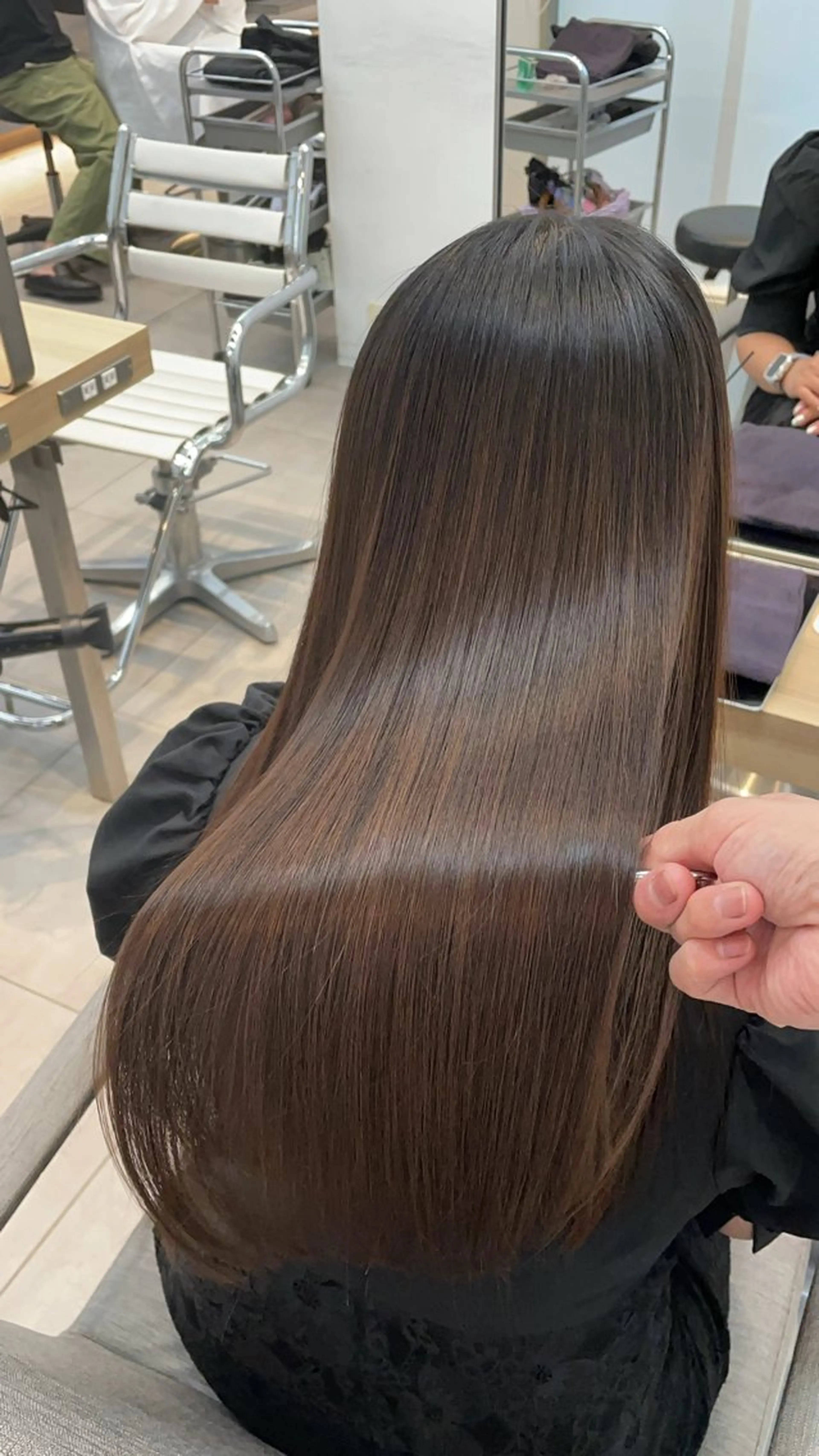 ロング カット 縮毛矯正 トリートメント ヘッドスパ ✨髪質改善✨美髪 矯正🫧小泉のヘアスタイル