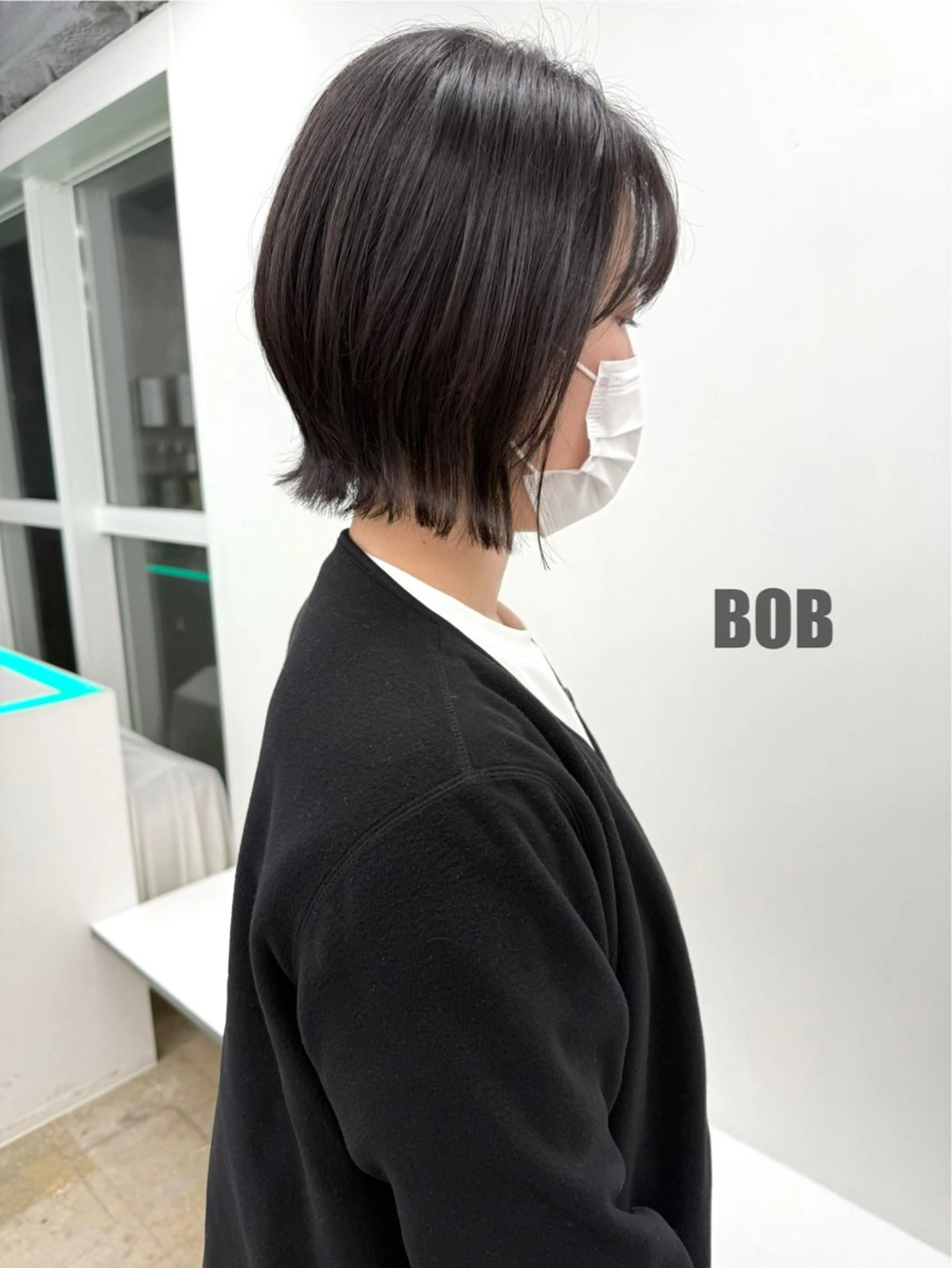 ミディアム カラー jjeno所属・kaN./ボブ /髪質改善ストレートのヘアスタイル