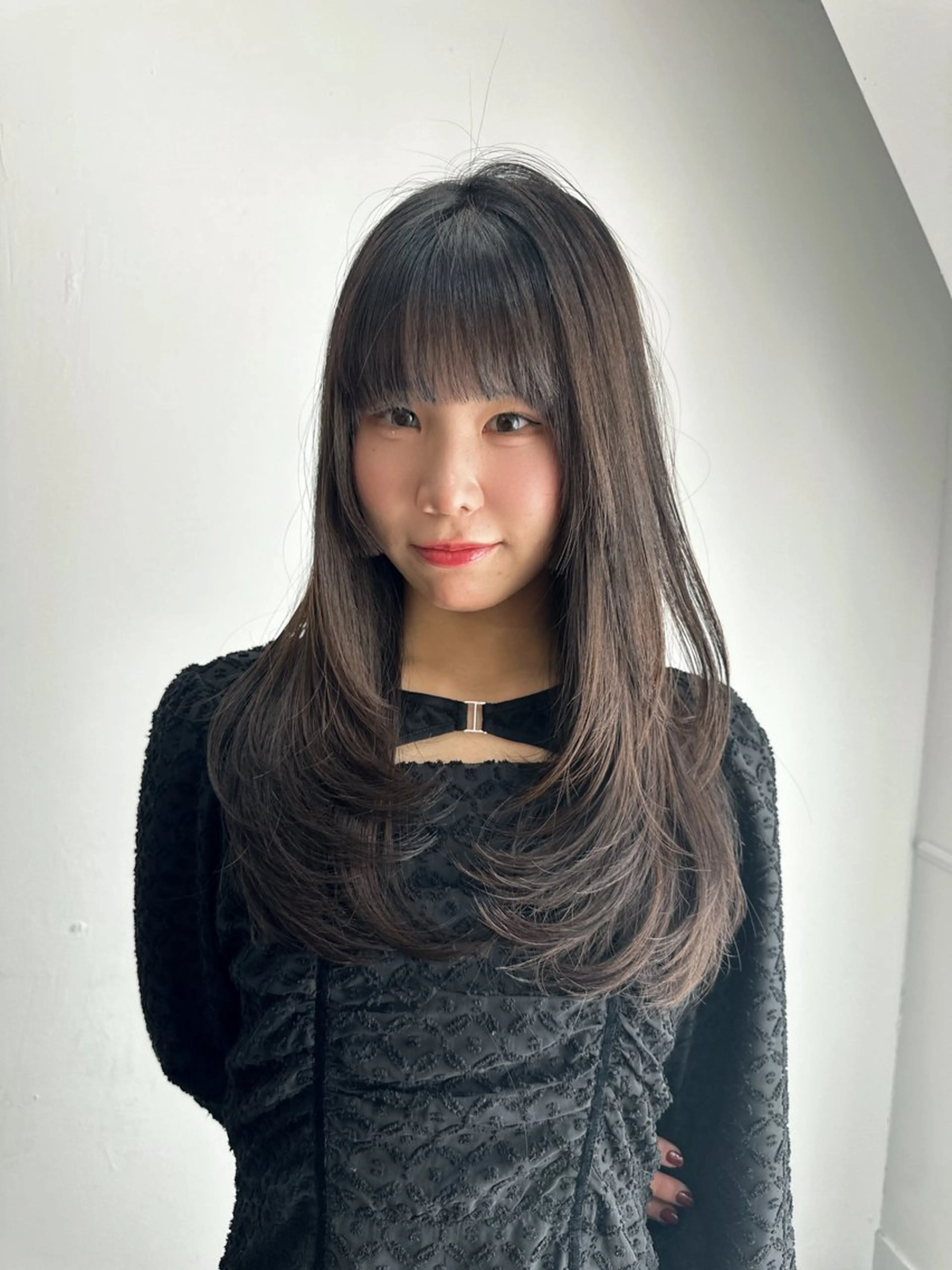 ロング カラー カット ヘアカラー トリートメント ワンホンヘア ケラチン/Kaitoのヘアスタイル