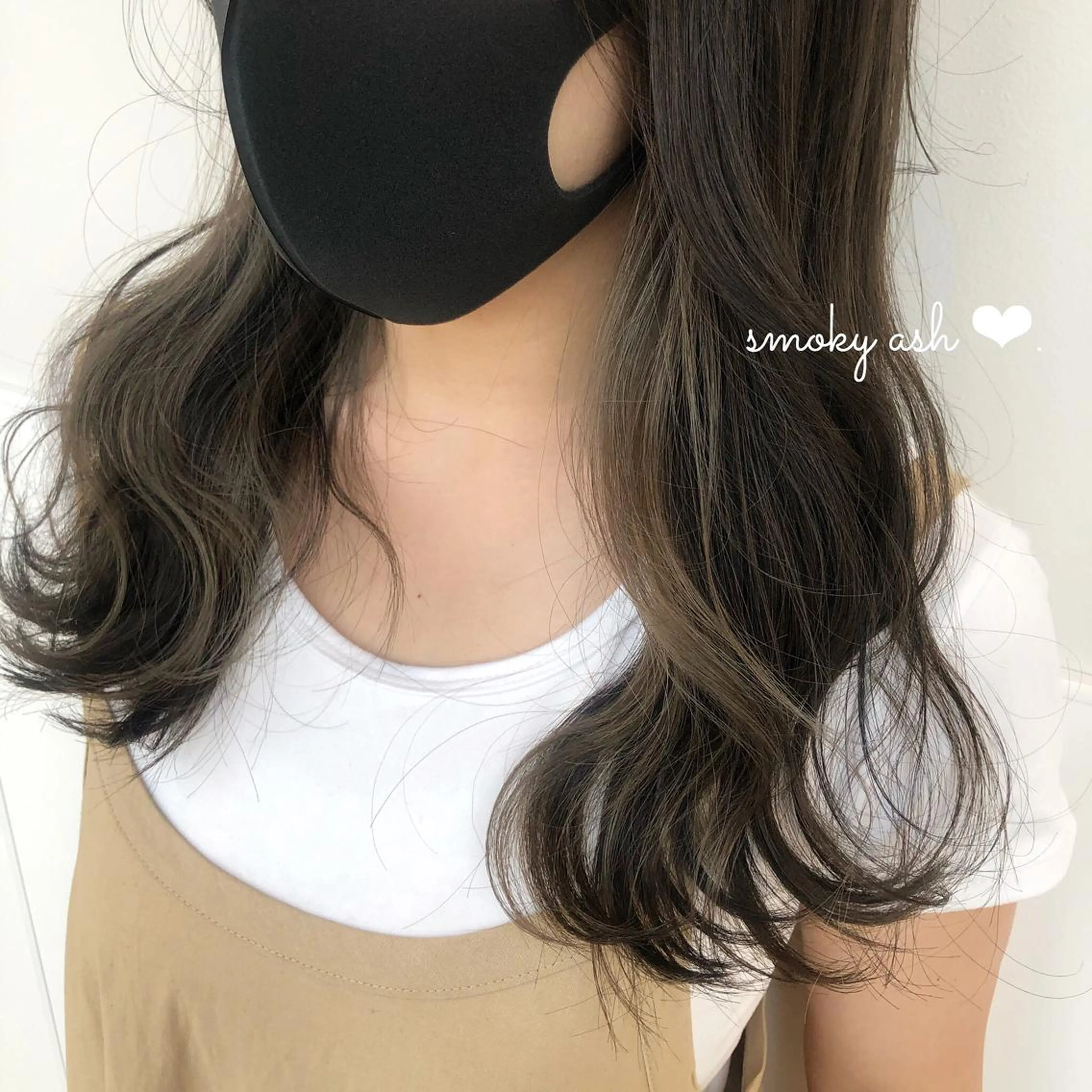 ロング カラー アッシュ インナーカラー ヘアカラー トリートメント 似合わせ.ﾍｱｾｯﾄ 得意🌹井上美沙のヘアスタイル