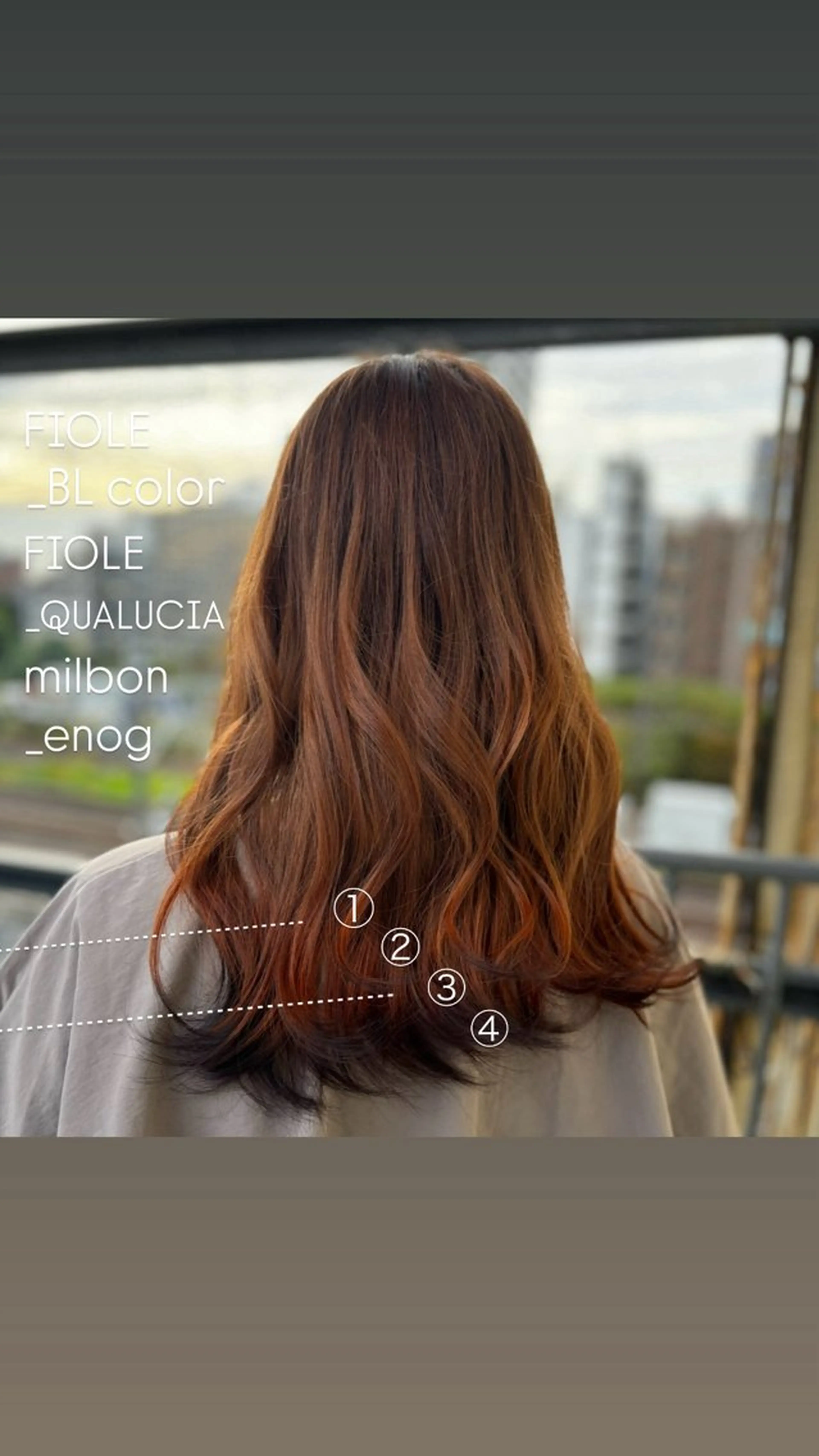 セミロング カラー 黒髪 ブラウンカラー カットモデル無料 🌙 松本のヘアスタイル