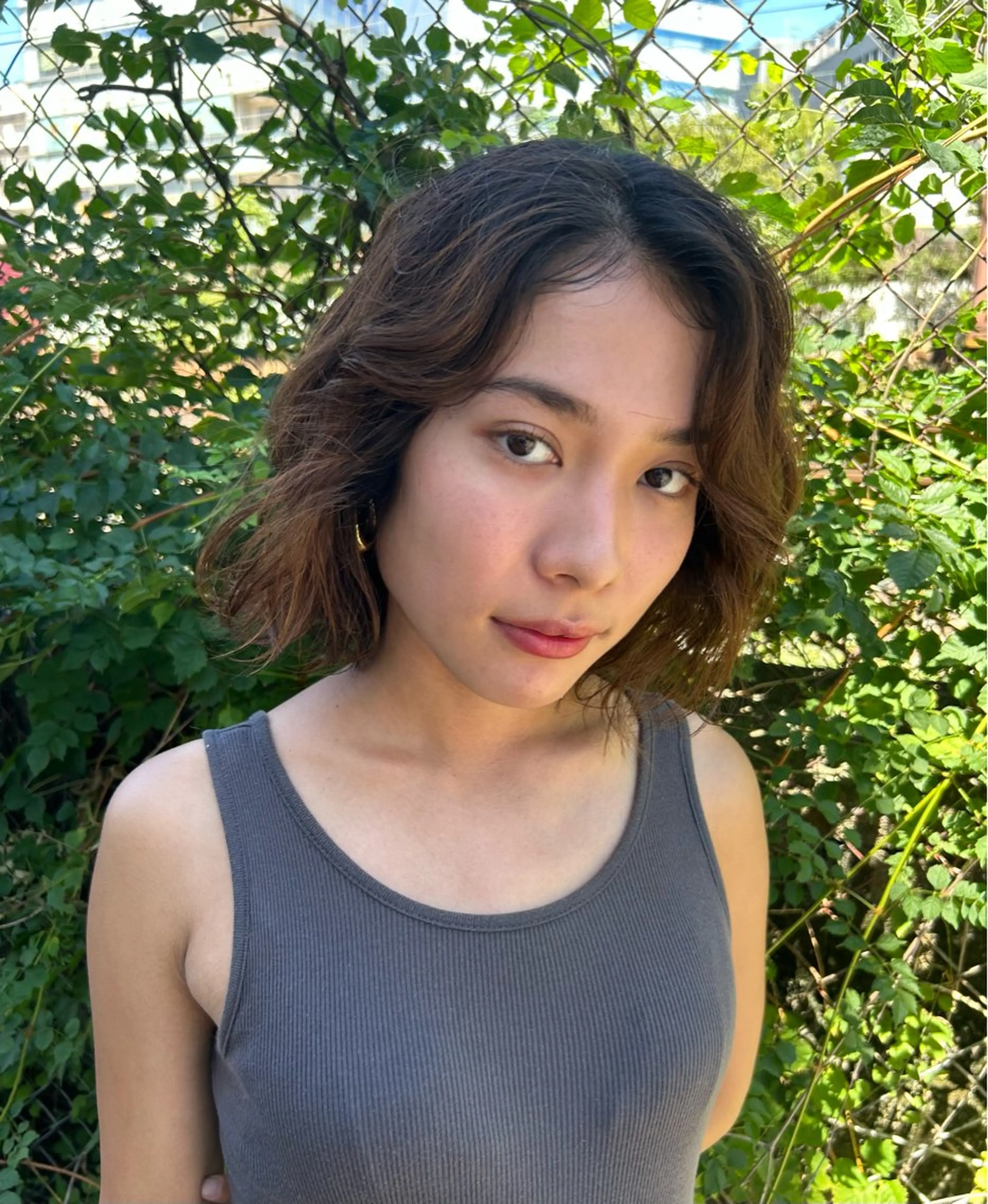 ショート パーマ ayano🍒暖色 カラー/カーリーヘアのヘアスタイル