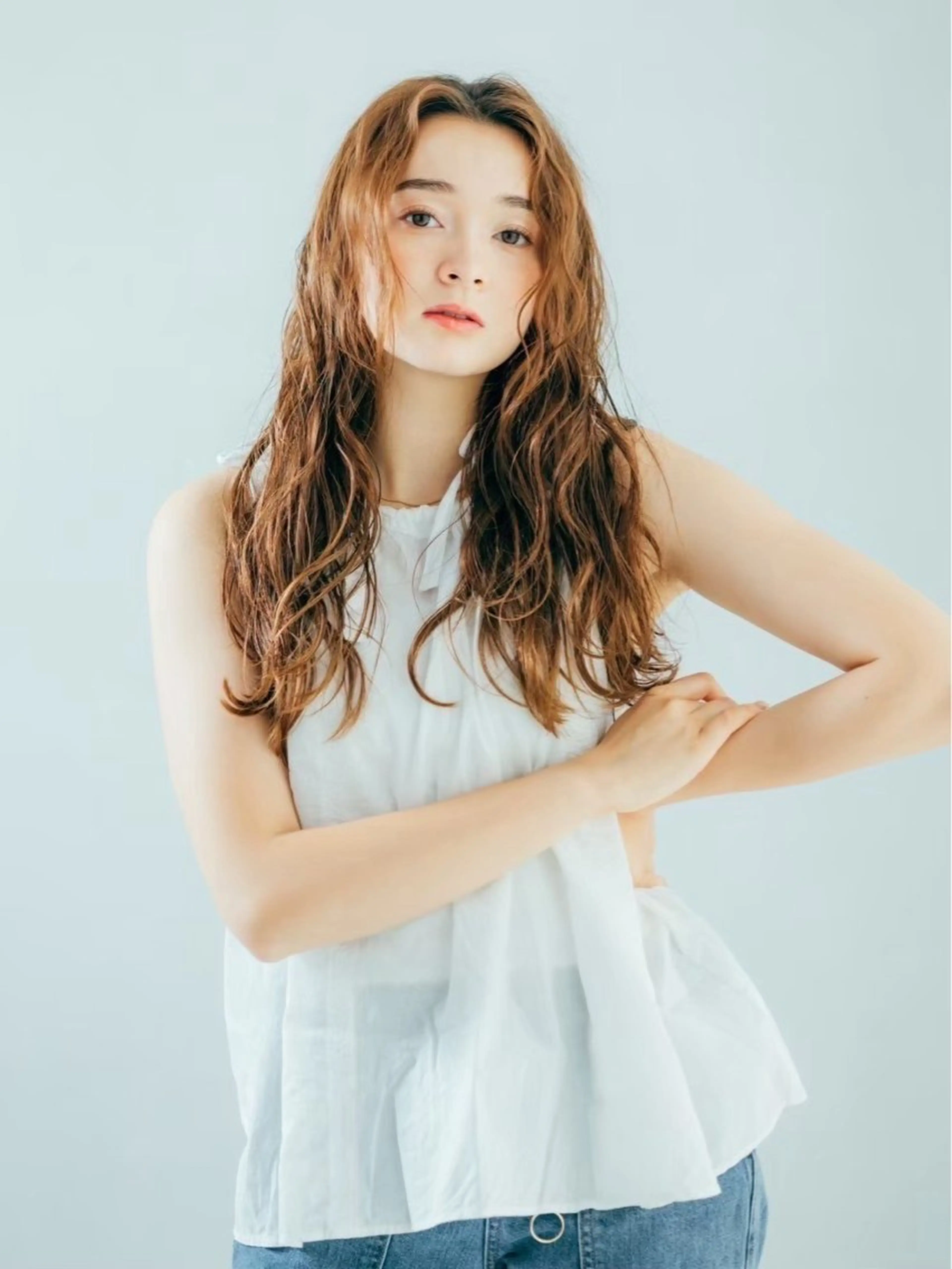 ロング 大坪 拓哉のヘアスタイル