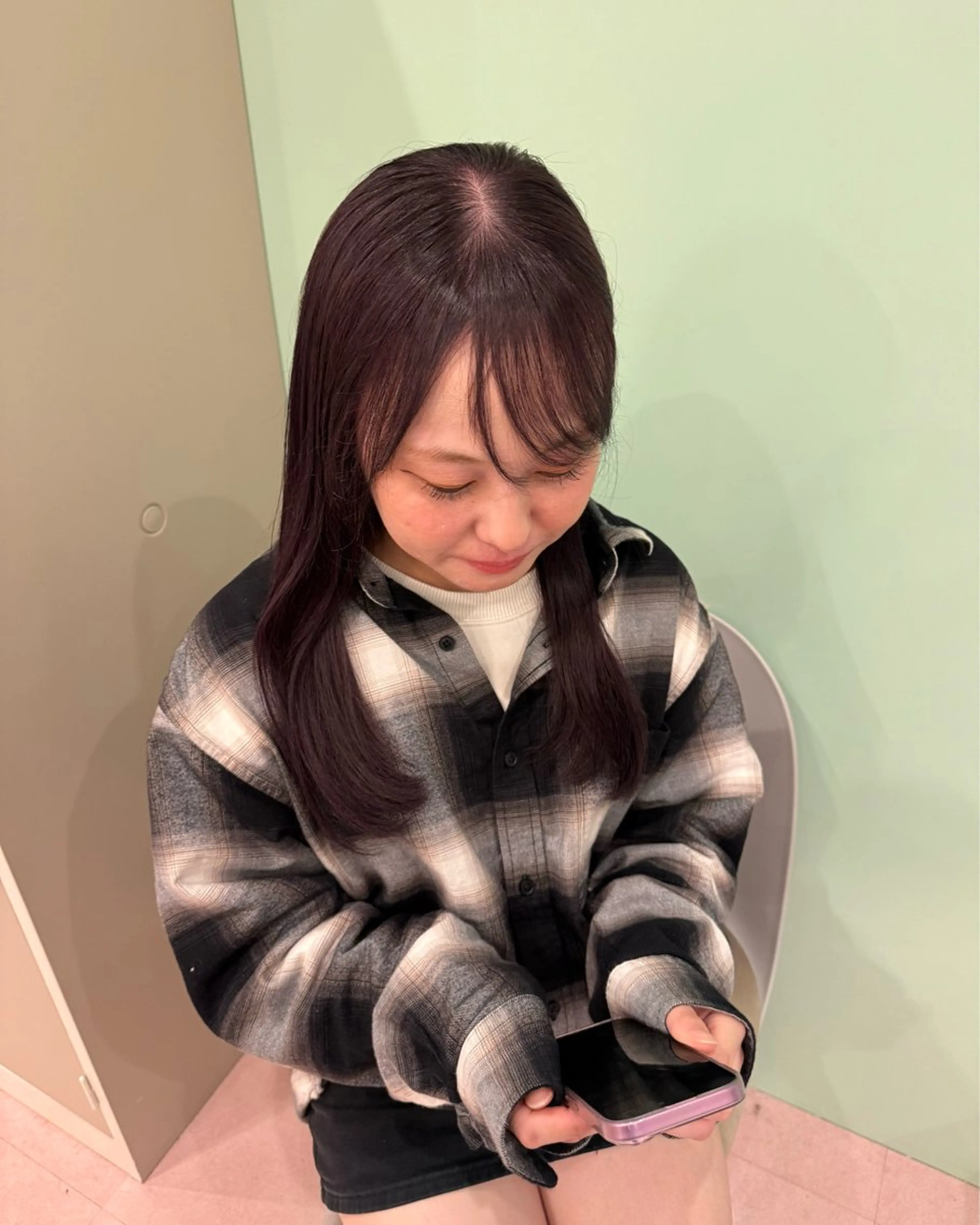 セミロング カラー カット ヘアカラー ‎🤍富士美容院/ RIRI🎀のヘアスタイル