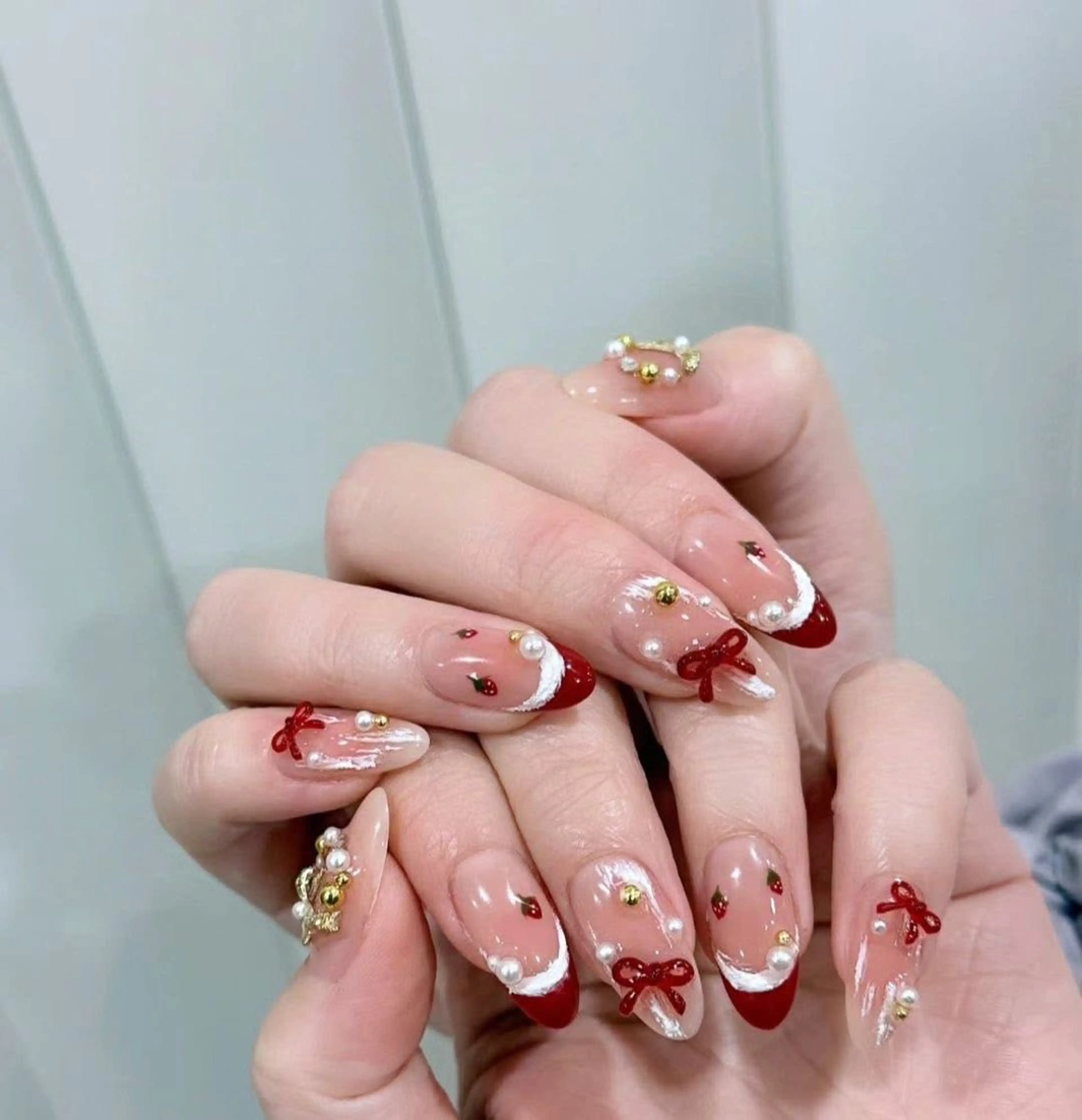 ネイル 韓国ネイル 持ち込み ニュアンスネイル ネイルチップ ハンドネイル Rose Ana.Chuoのネイルデザイン