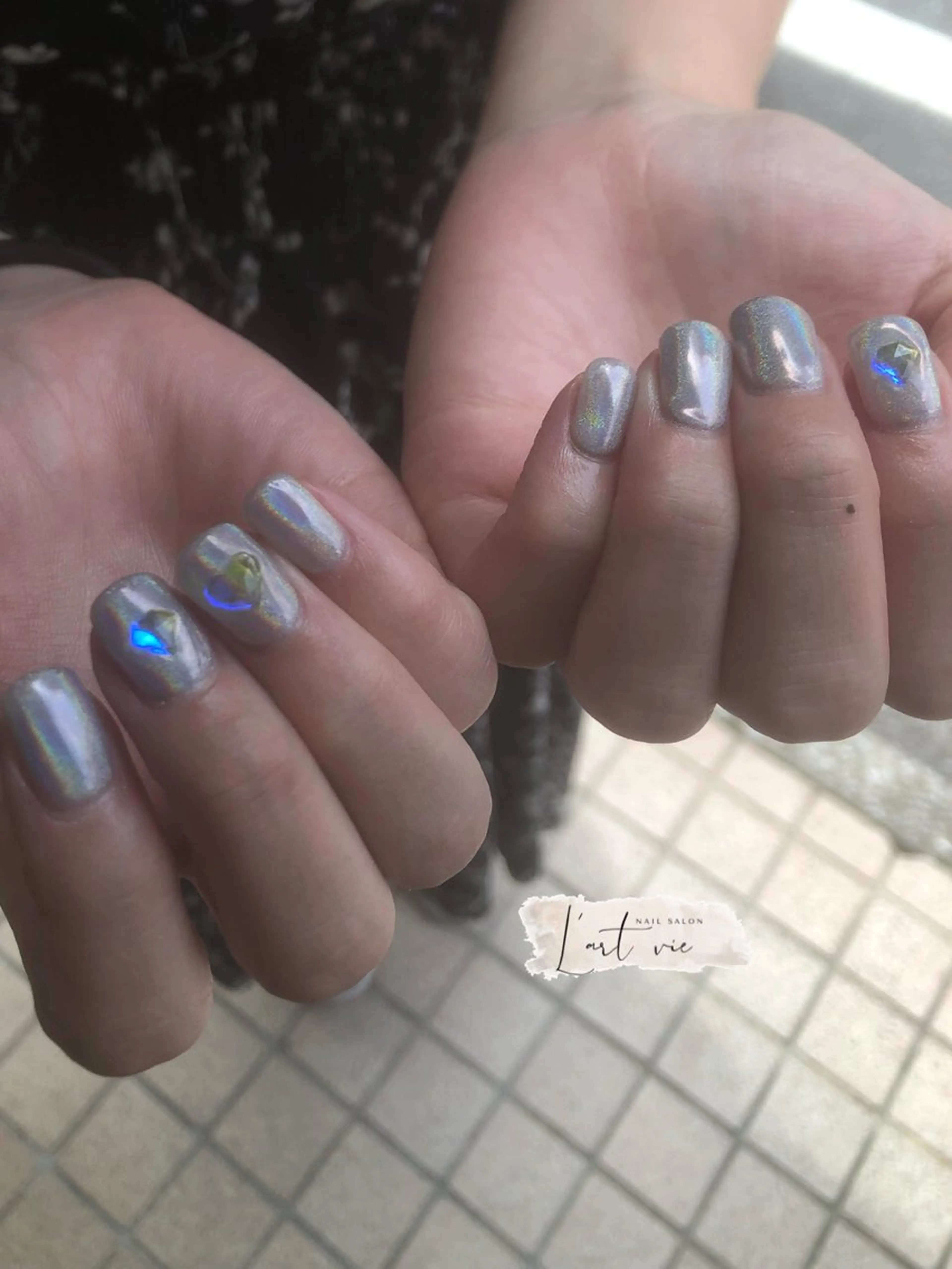 ネイル ミラーネイル ハンドネイル NailSalon L’artVieのネイルデザイン