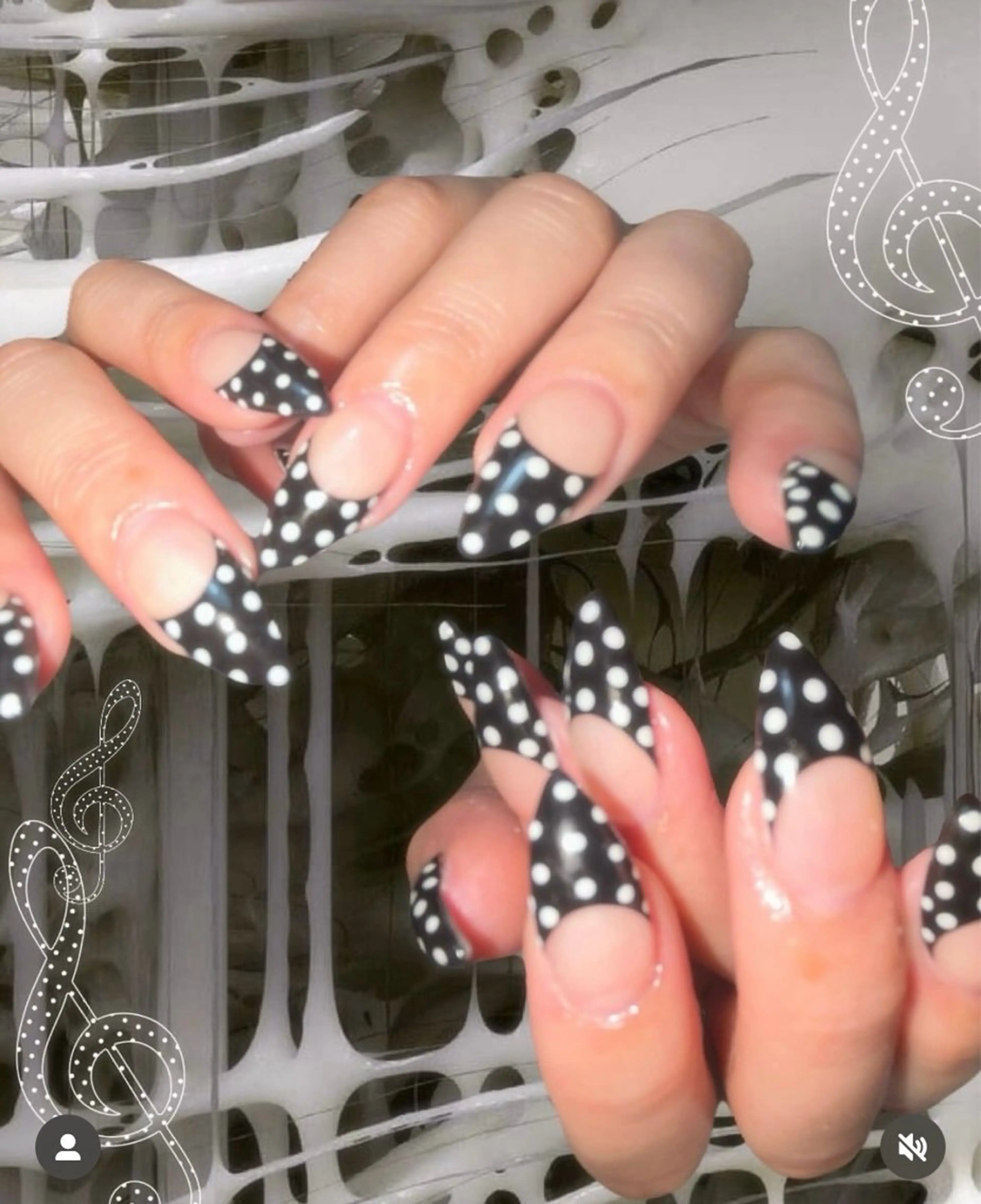 ネイル ハンドネイル フットネイル kana/モード ・グランジ໒꒱のネイルデザイン