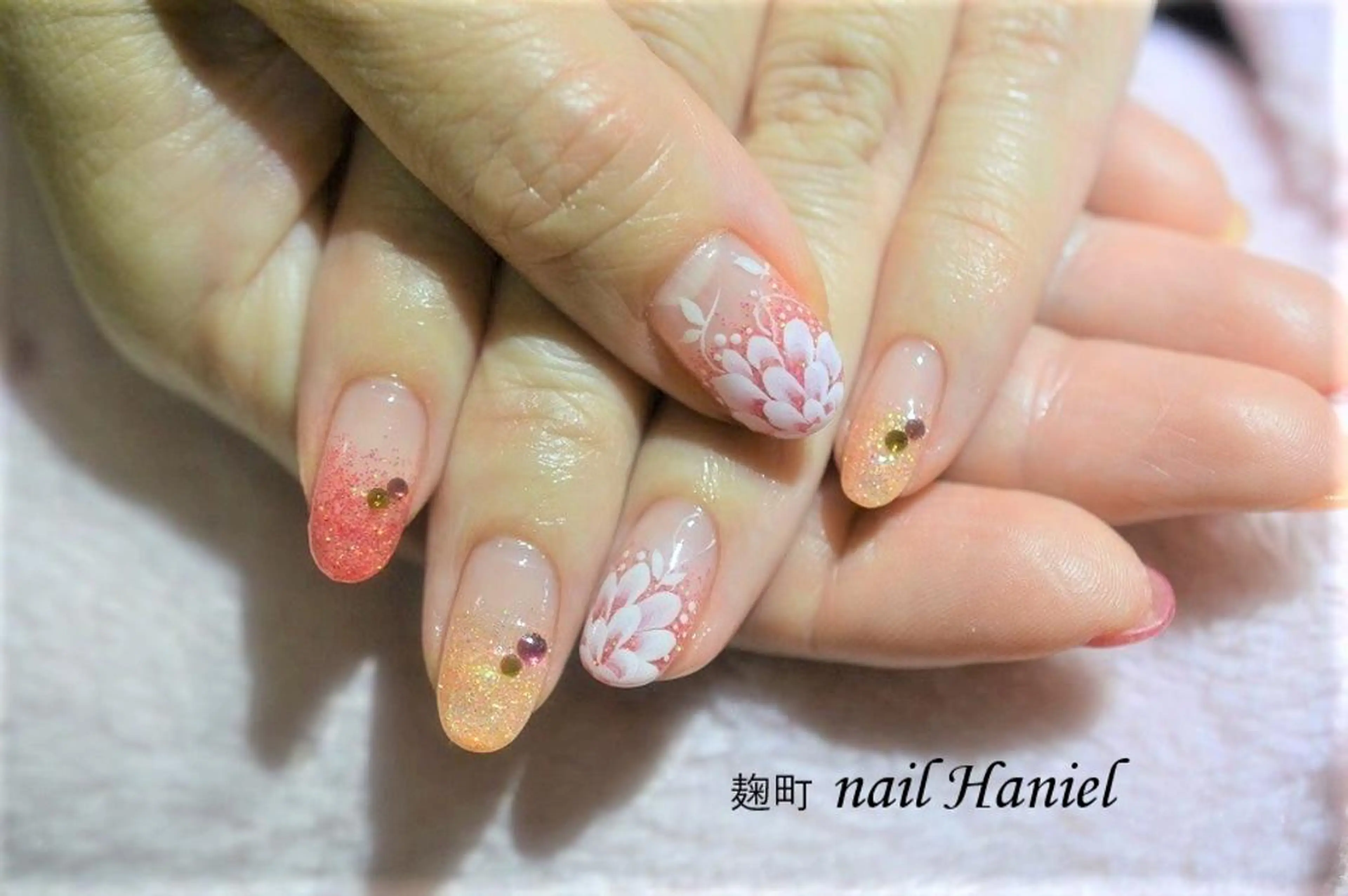 ネイル アートネイル ジェルネイル パラジェル nail Haniel所属・半蔵門サロンハニエル 魅神 ちよのネイルデザイン