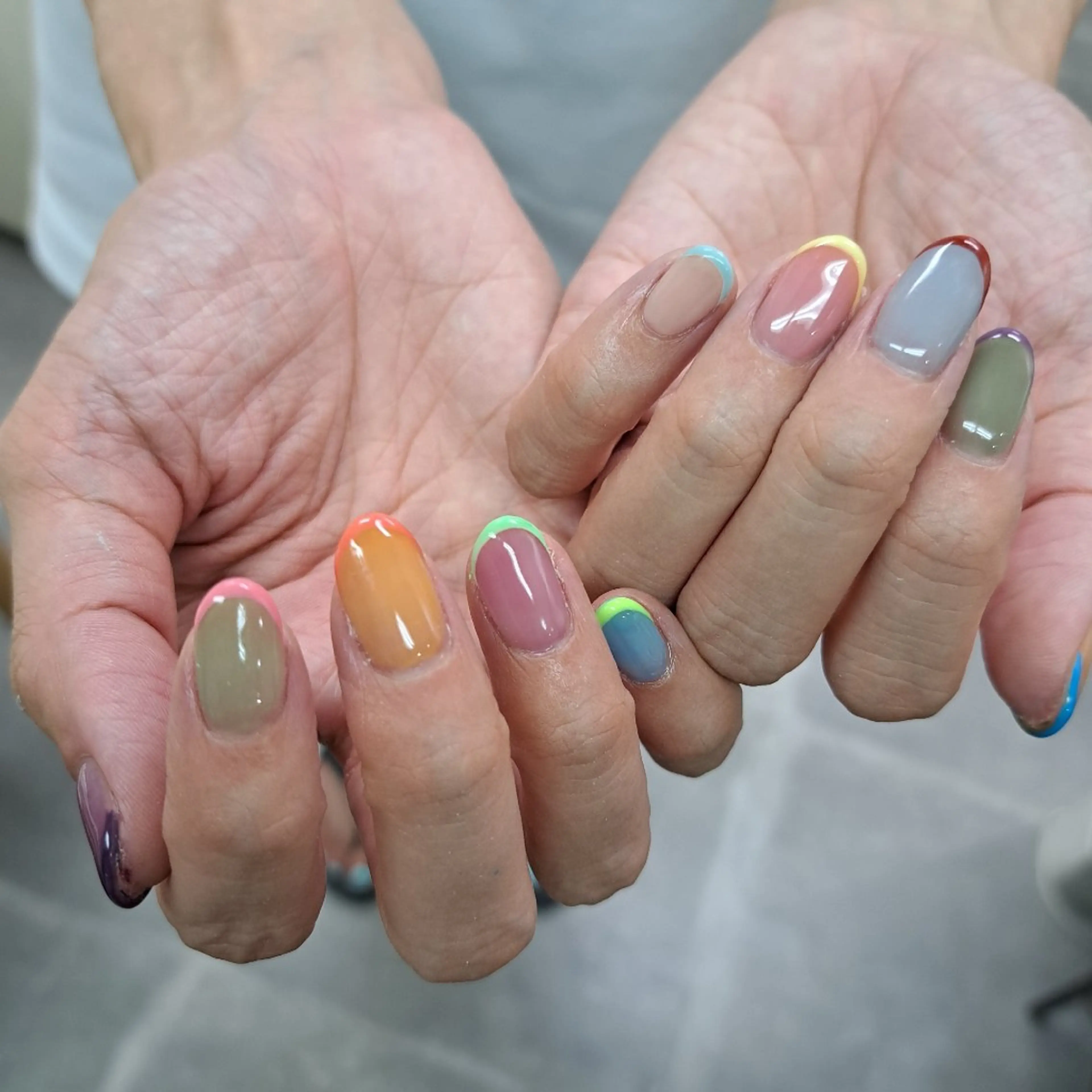 ネイル フレンチネイル Nail mood /アートし放題のネイルデザイン