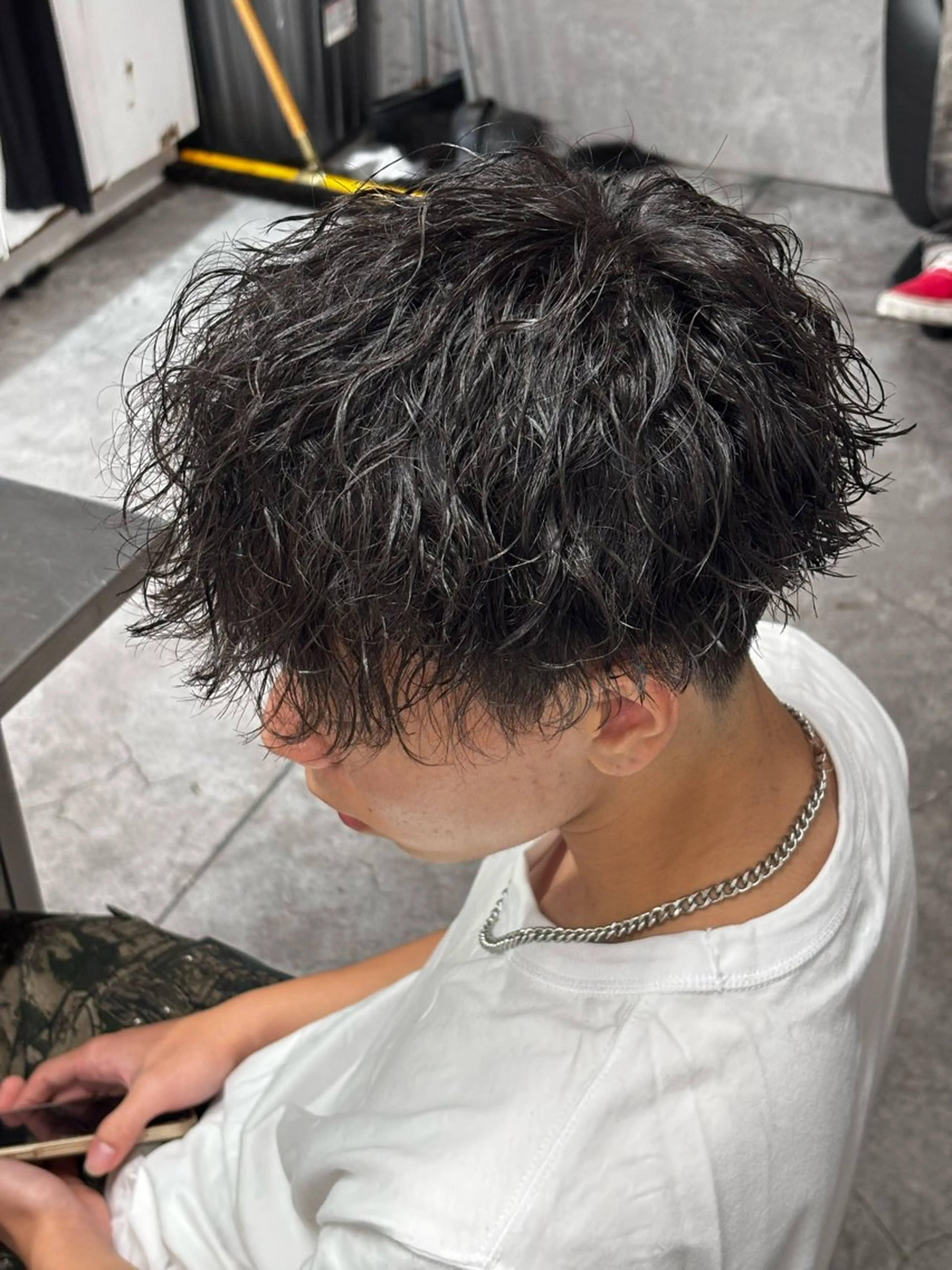 パーマ メンズ カット パーマ メンズ特化✨️ 韓国風パーマ🔥一八のヘアスタイル