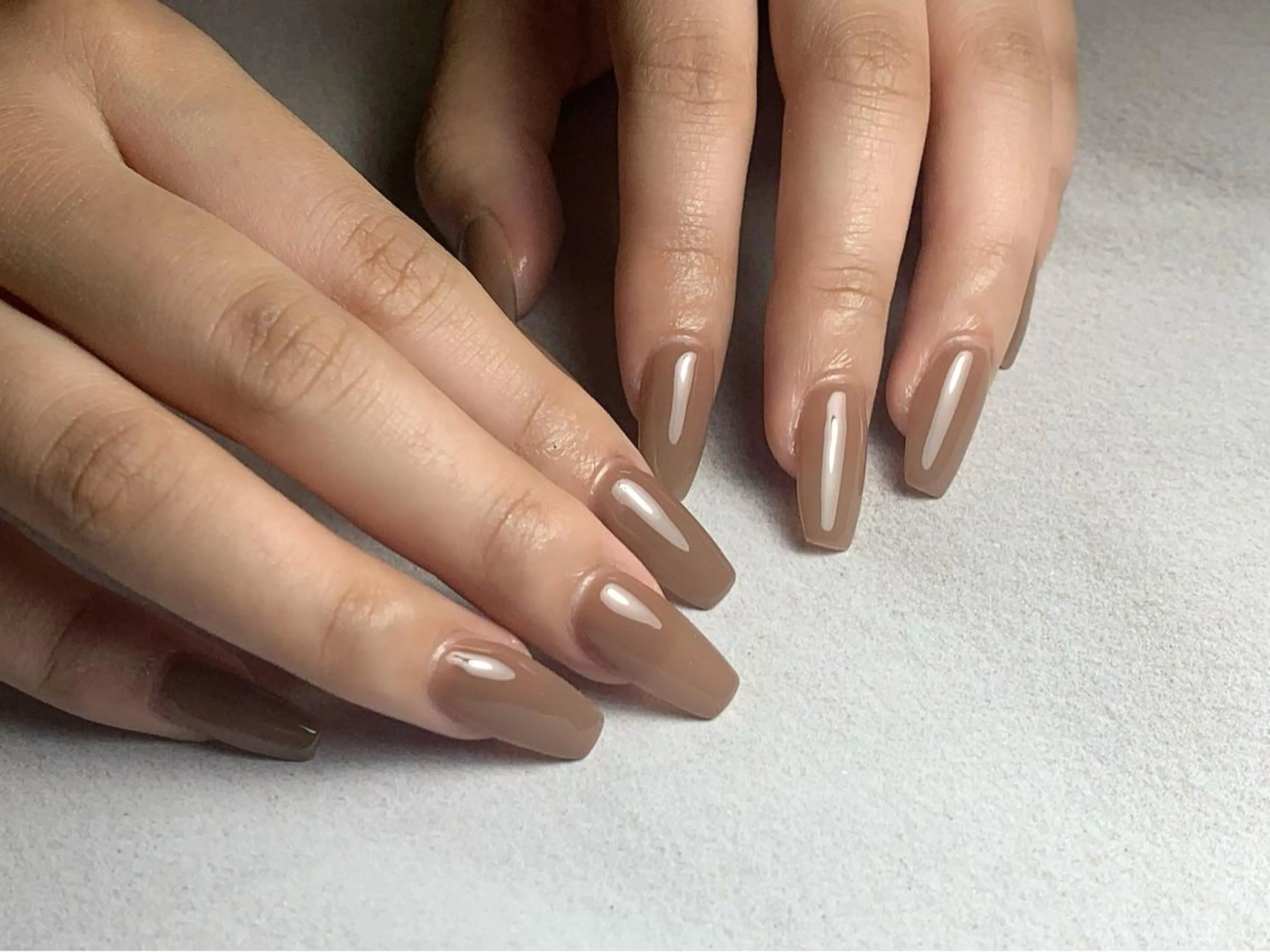 ロング ネイル ワンカラーネイル KARMA salonのネイルデザイン