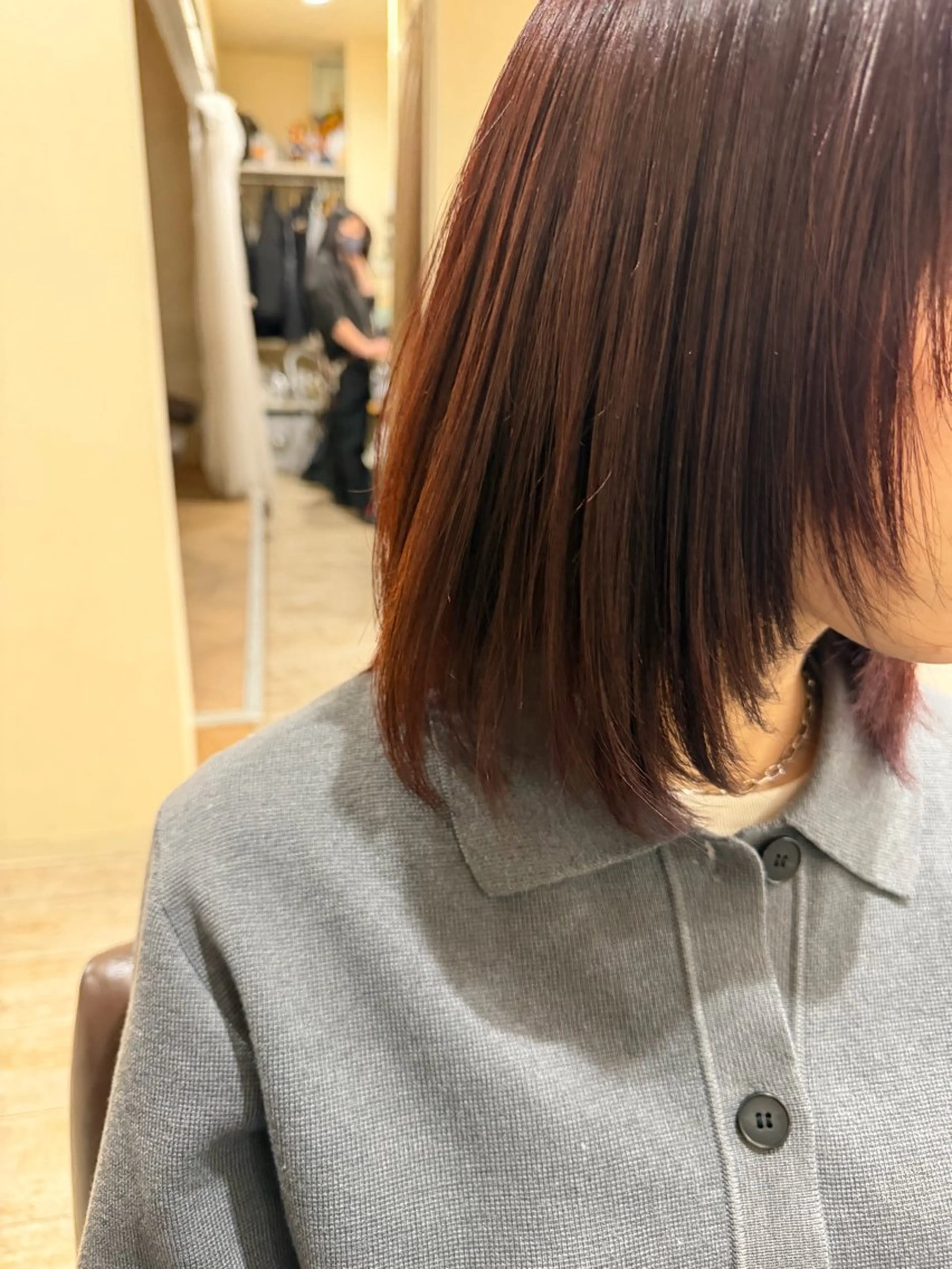 ミディアム カラー 顔まわりレイヤー 髪質改善 レイヤーカット カット ヘアカラー トリートメント 新越谷noble店長 松本拓也▶◀*.のヘアスタイル