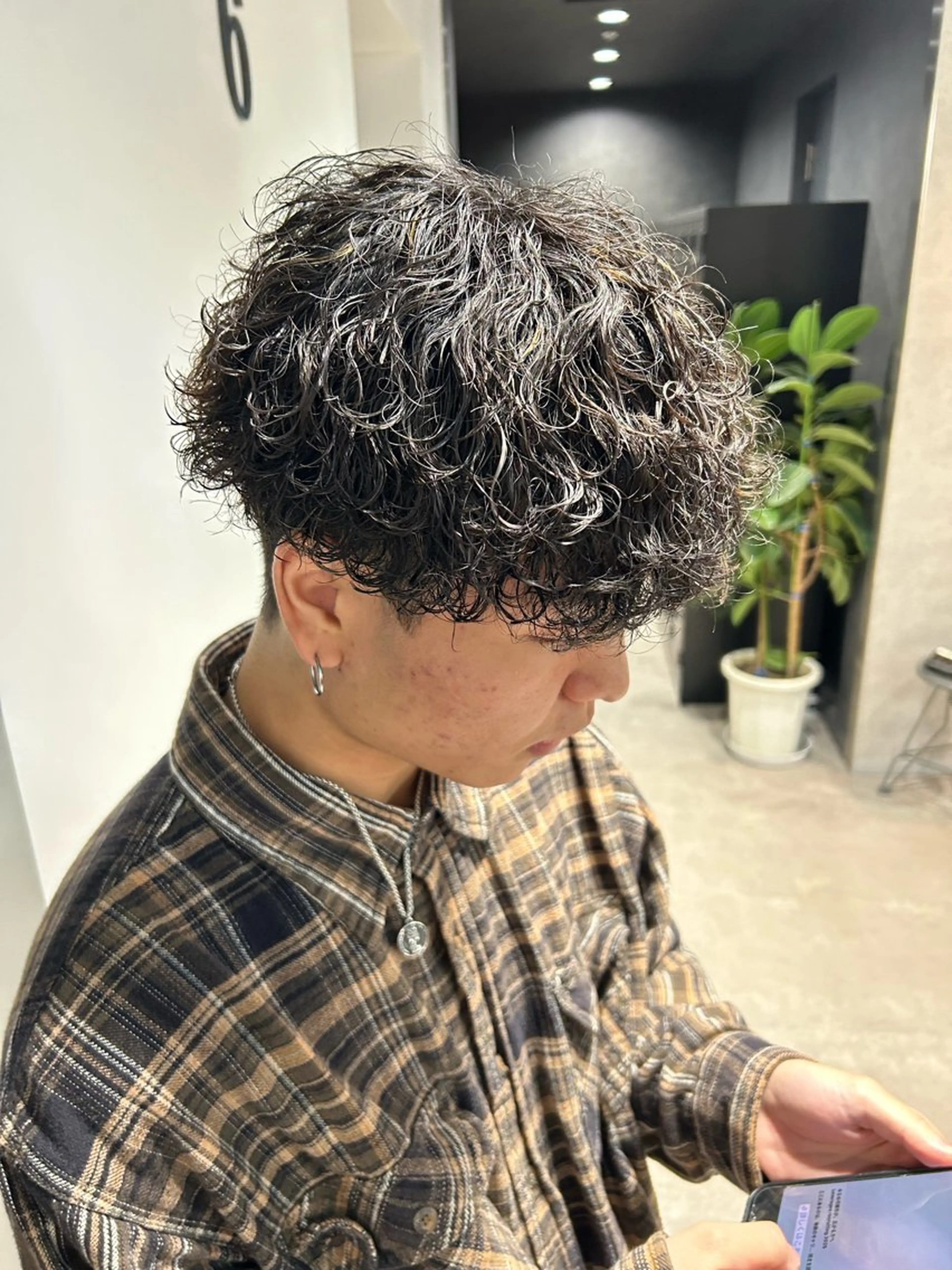 パーマ メンズ カット パーマ トリートメント ヘッドスパ ヘアセット イケメン製造機 🔥上原沙羅🔥のヘアスタイル
