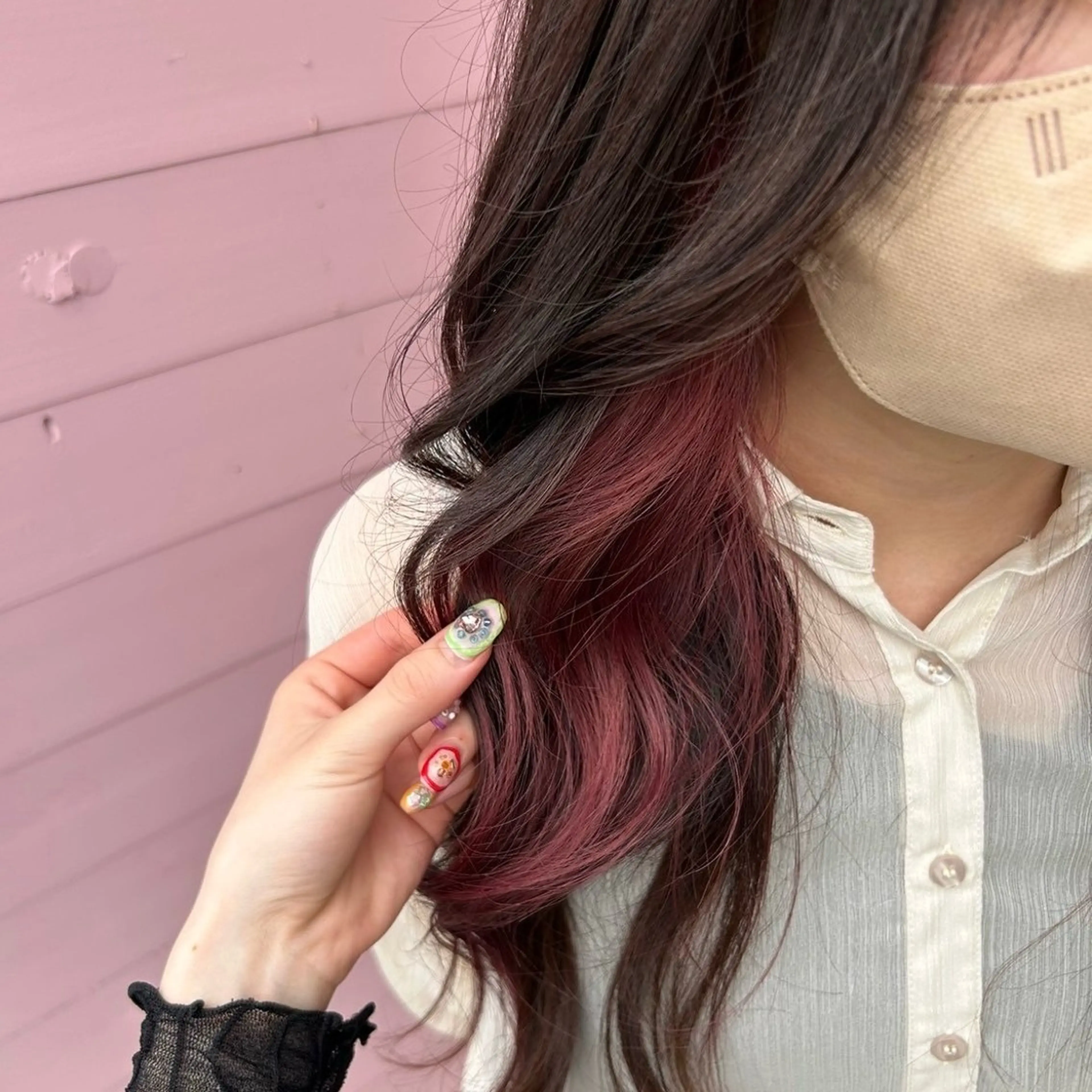 セミロング カラー カラー/韓国レイヤー /ブリーチ/hinaのヘアスタイル