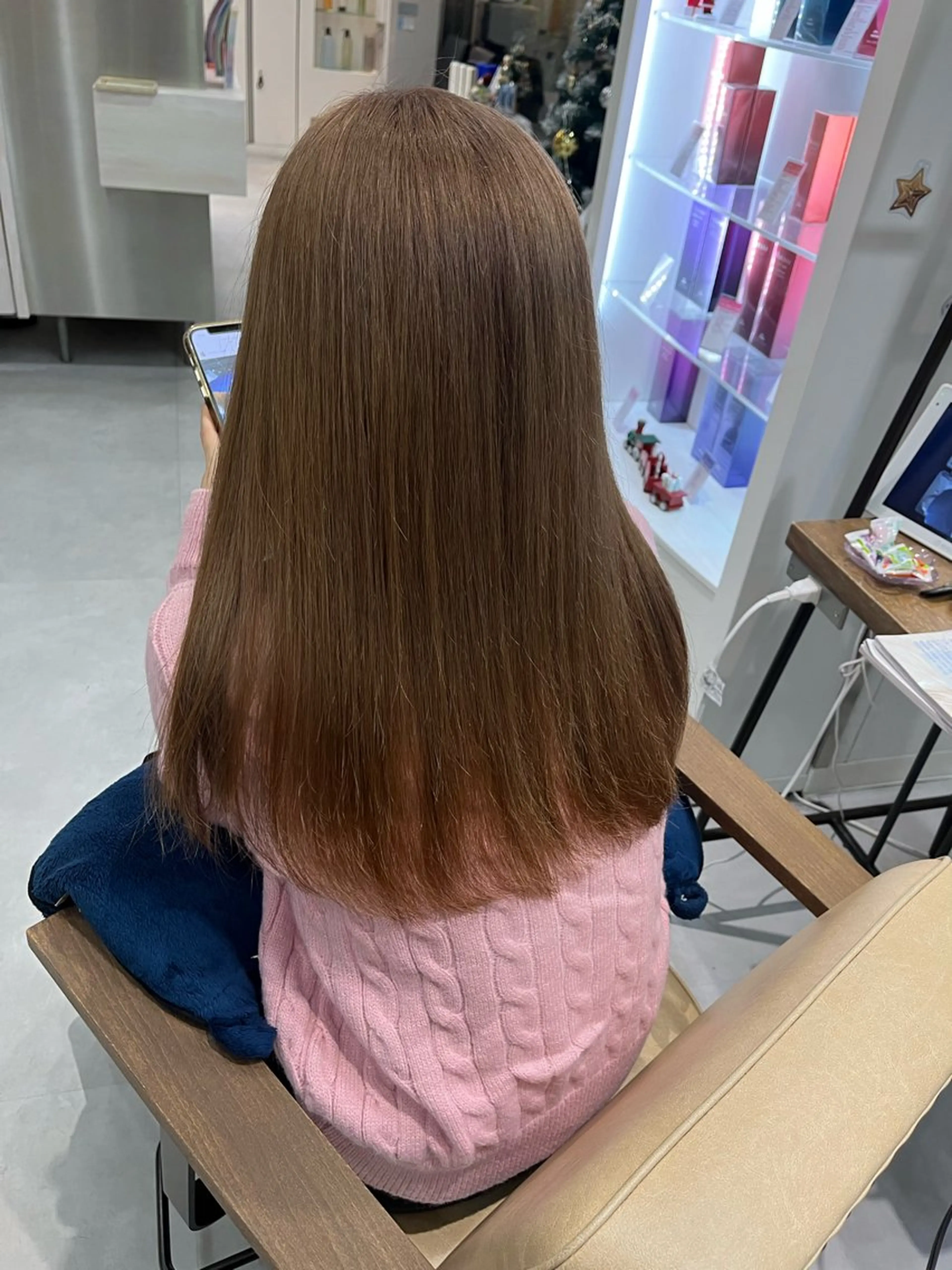 ロング カラー ベージュカラー ミルクティーベージュ 🫧松尾彩舞樹🫧 アレンジ/艶カラー✨のヘアスタイル