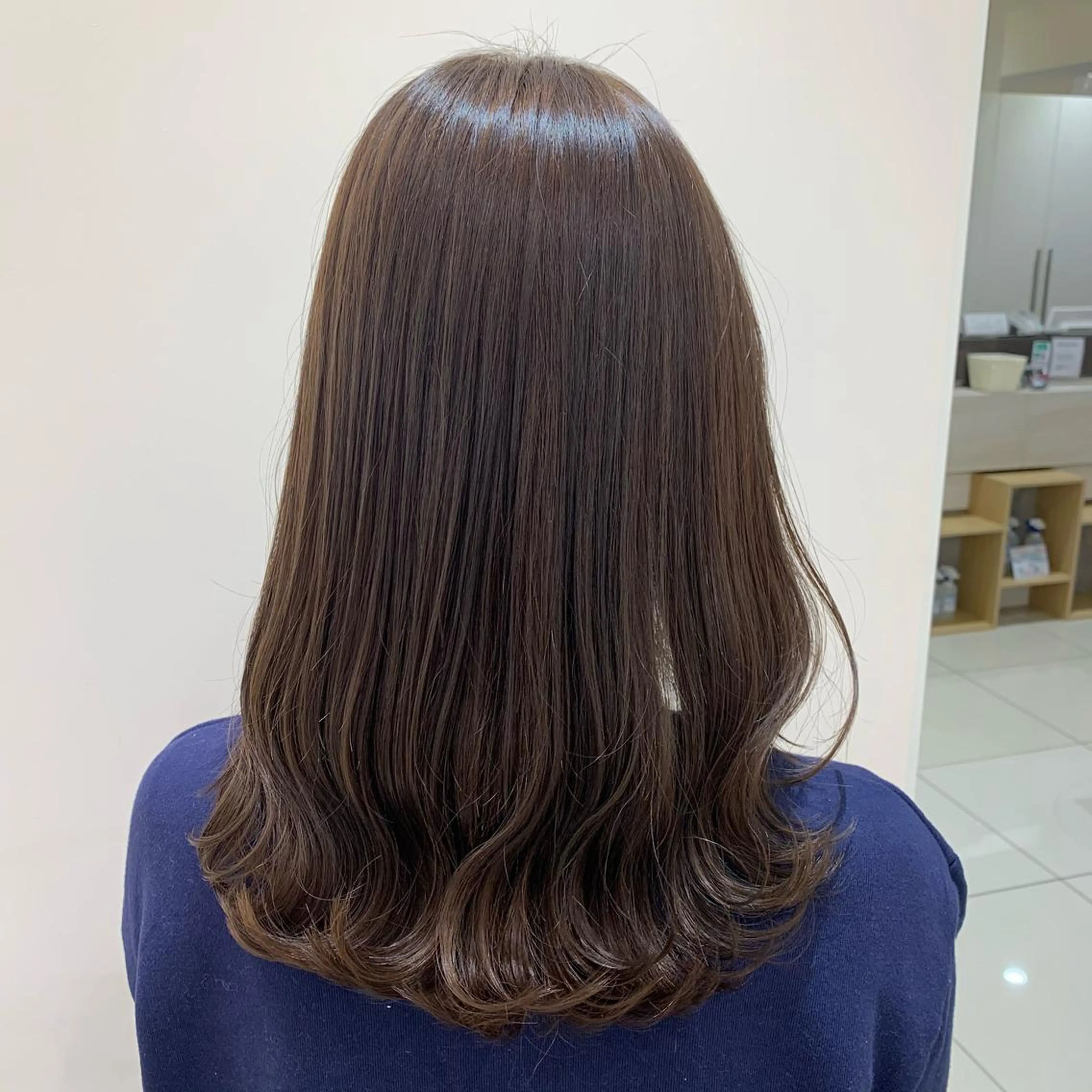 セミロング カラー ブリーチ ダブルカラー ブリーチなしカラー カット ヘアカラー トリートメント 🌹似合わせカラー/ 酸性縮毛🌹野本麗奈のヘアスタイル