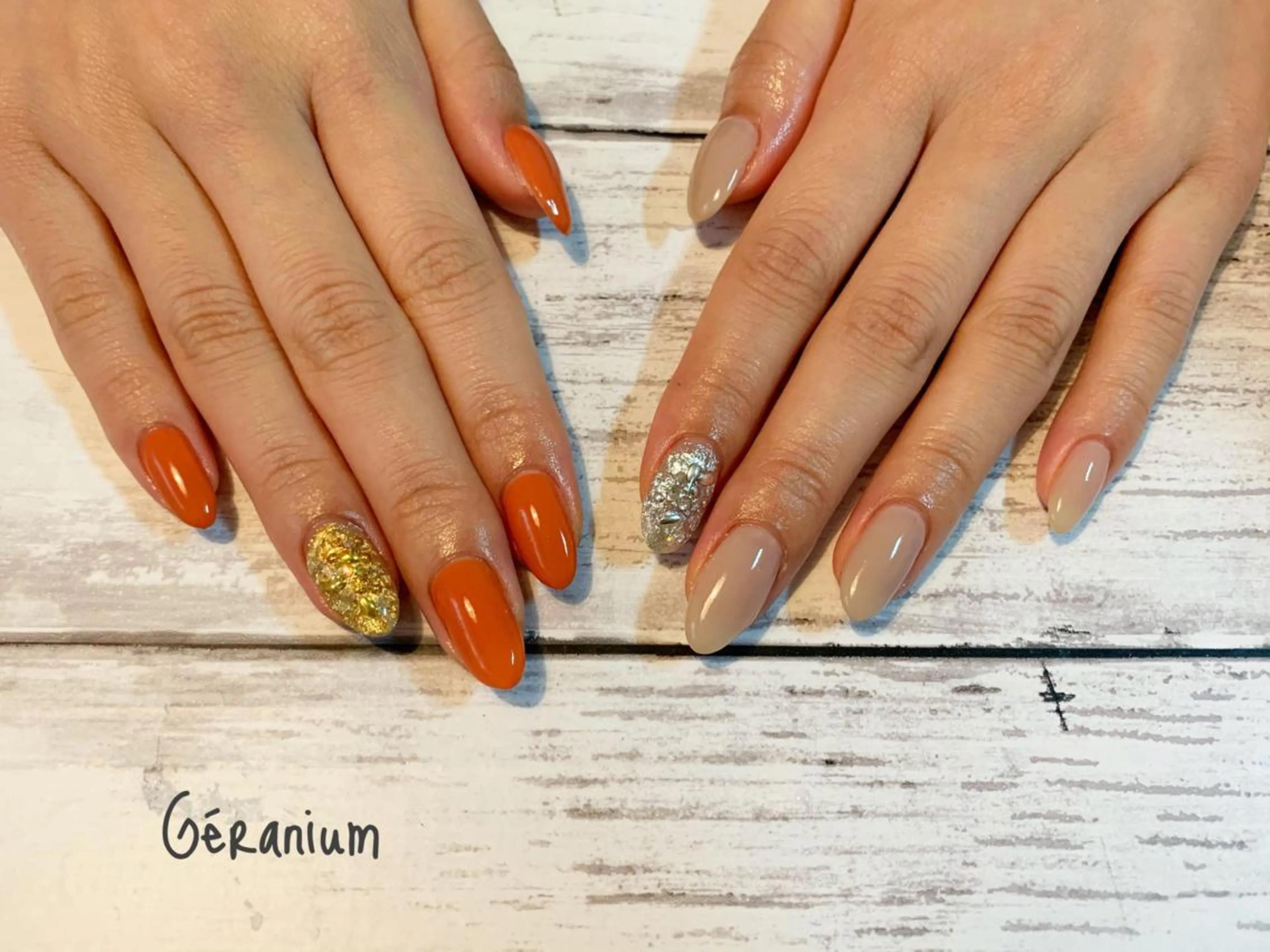 ネイル アートネイル ハンドネイル フットネイル GéRanium Harukaのネイルデザイン