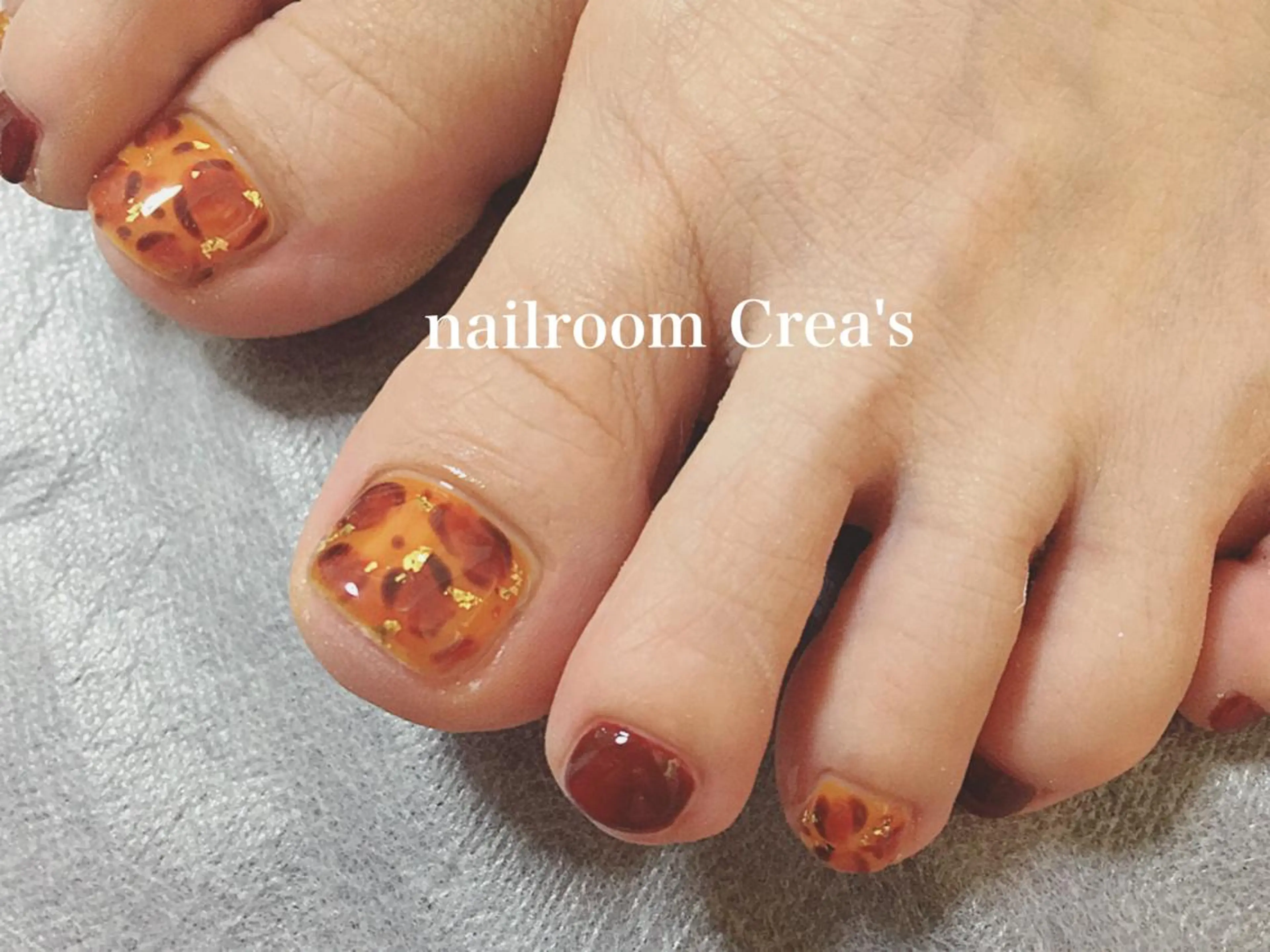 ネイル べっ甲ネイル nailroom Crea'sのネイルデザイン