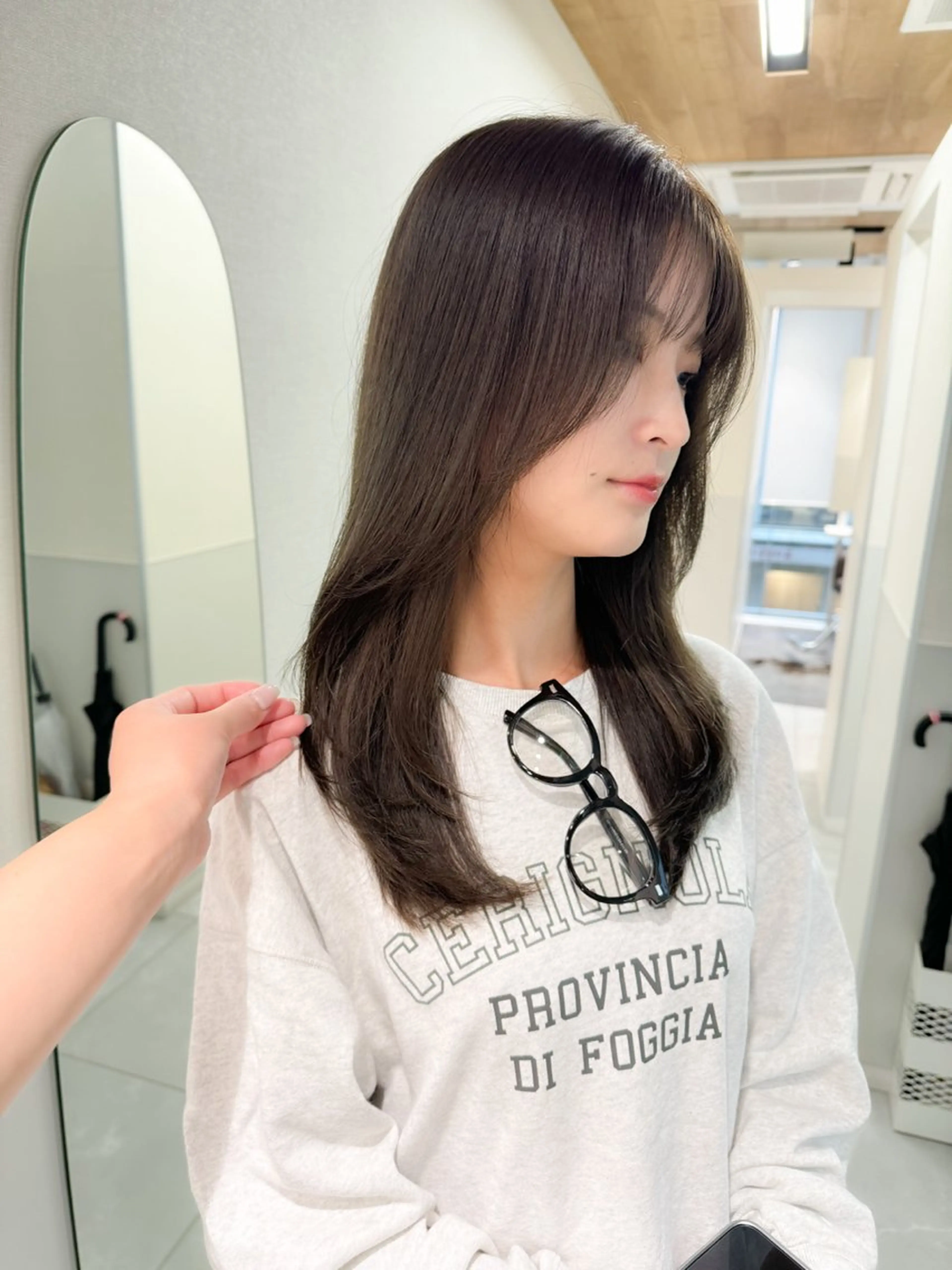 ロング カラー パーマ ヘアアレンジ 美髪改善/レイヤー カット🫧辻未侑のヘアスタイル