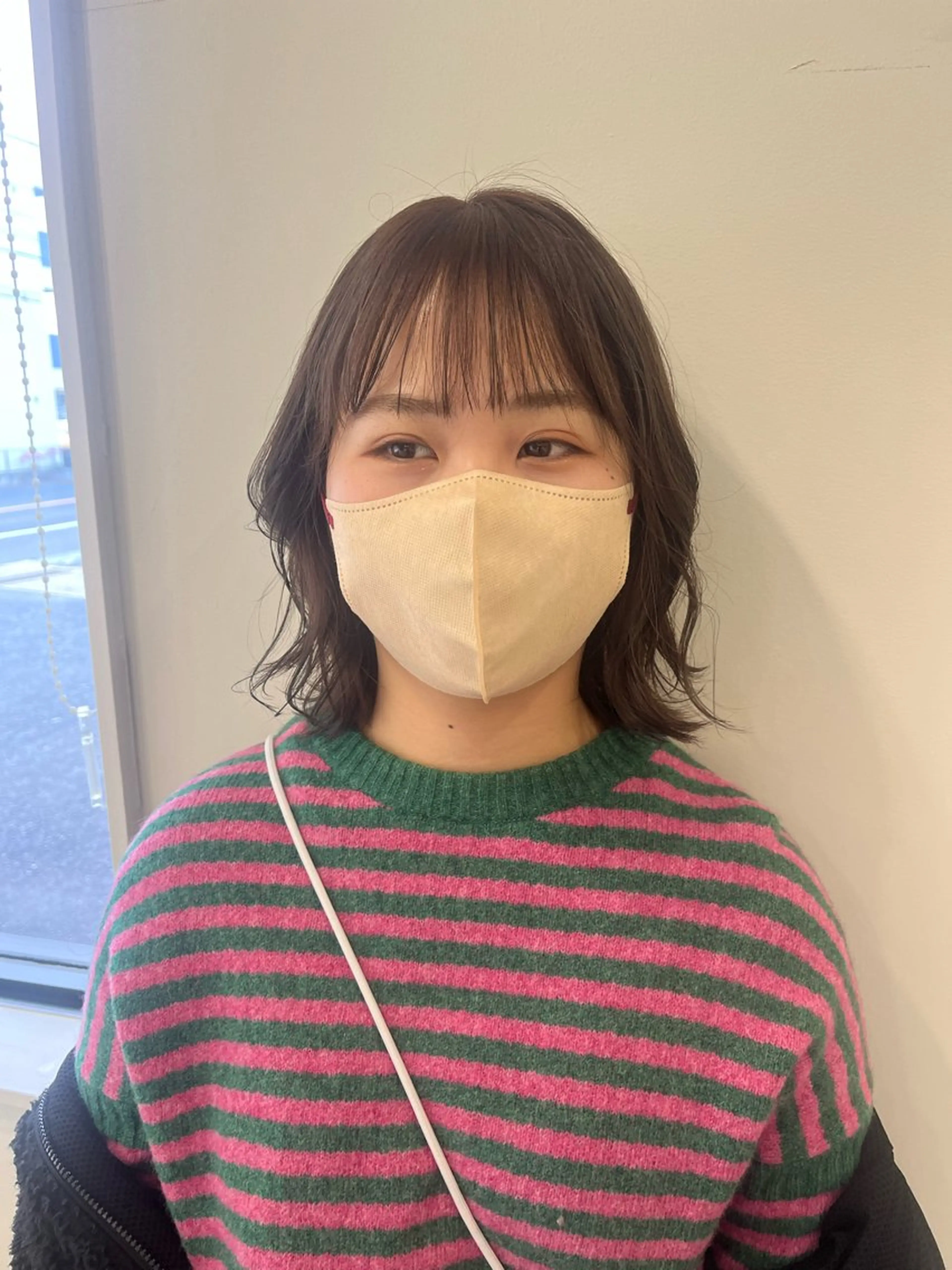 ミディアム カラー ベージュカラー 似合わせカット/ 艶髪☆/遥華🎀のヘアスタイル