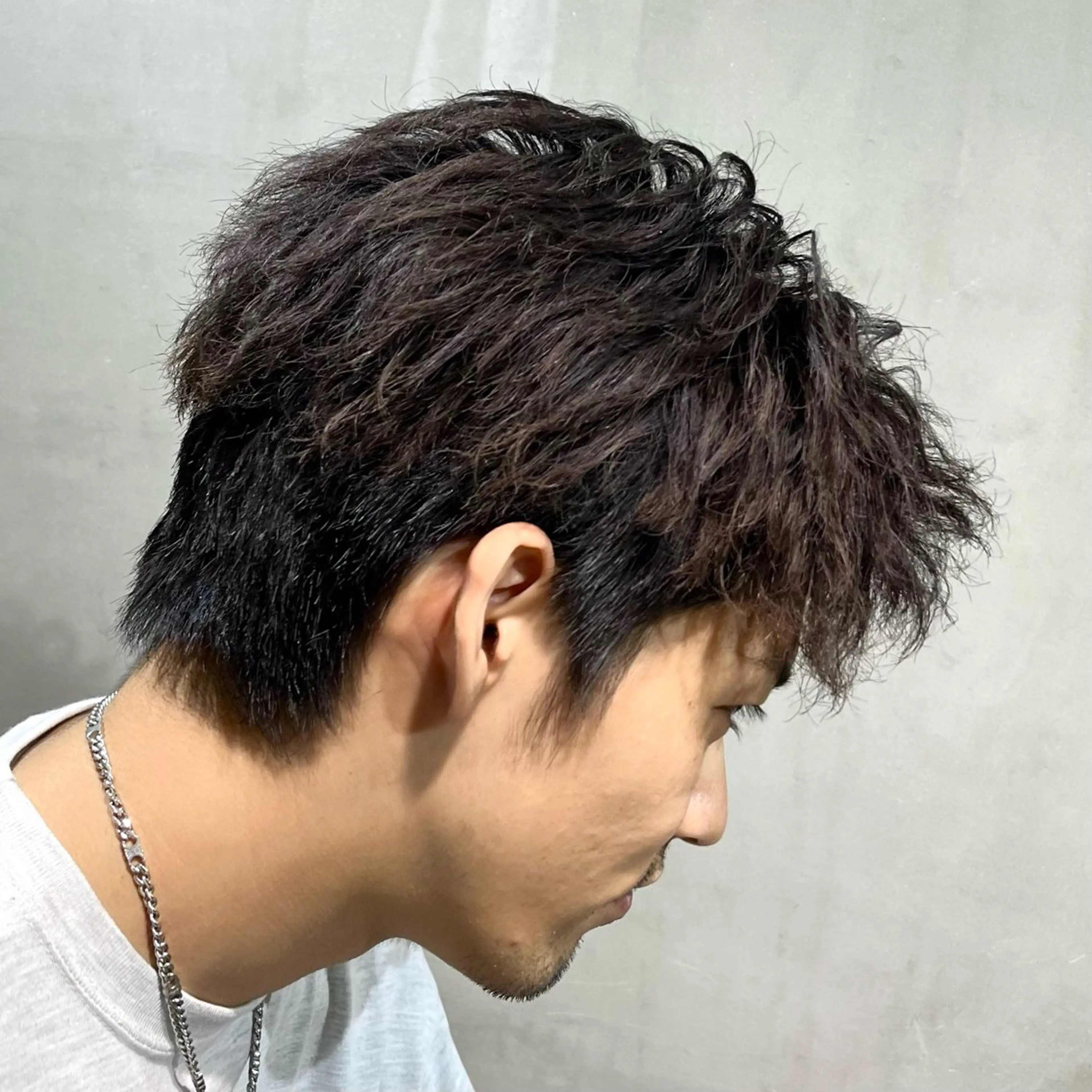 ショート メンズ パーマ 梅田/メンズ専門 /加地光尊のヘアスタイル