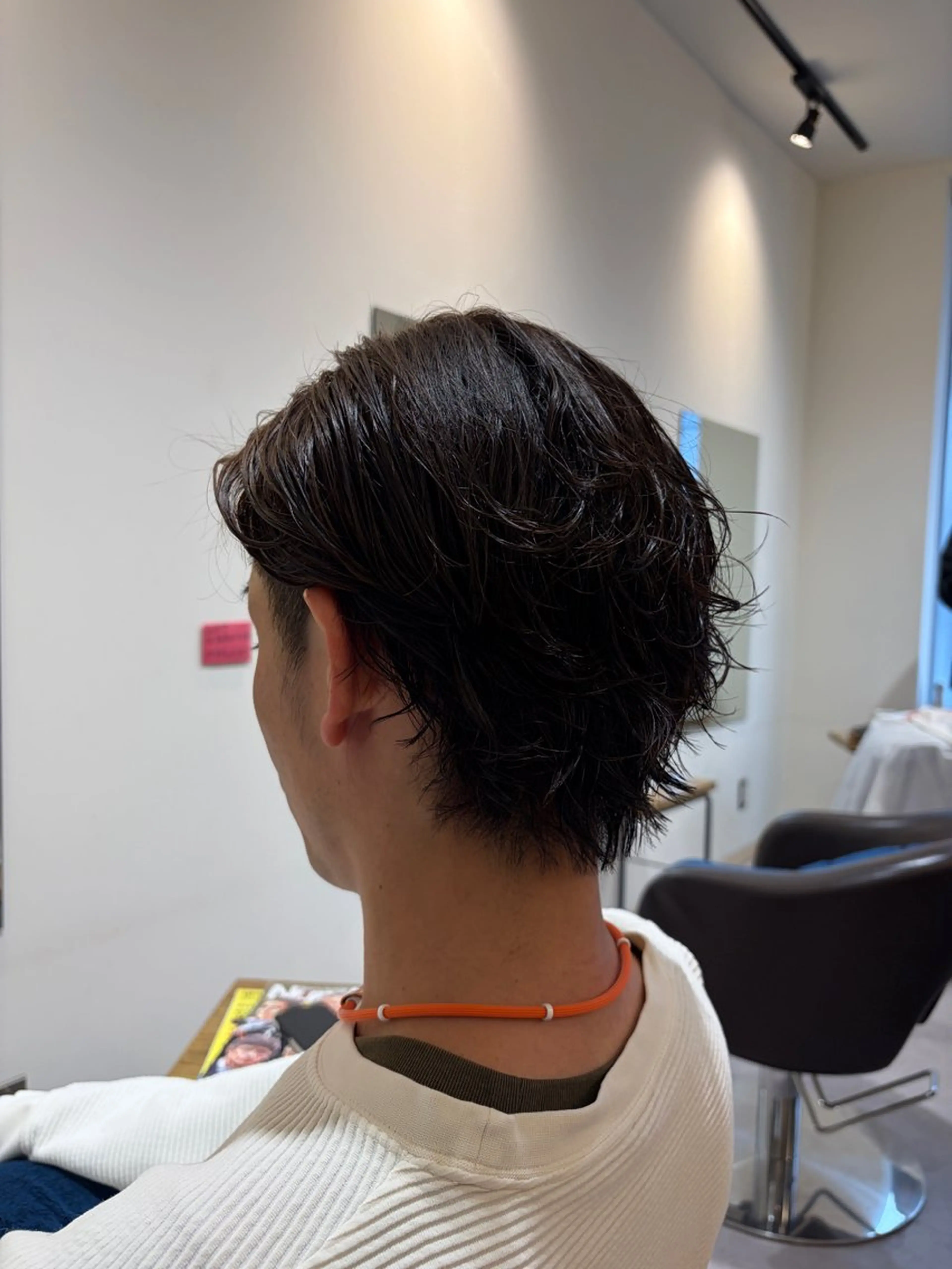 パーマ メンズ カット パーマ 荒井 茉凜のヘアスタイル