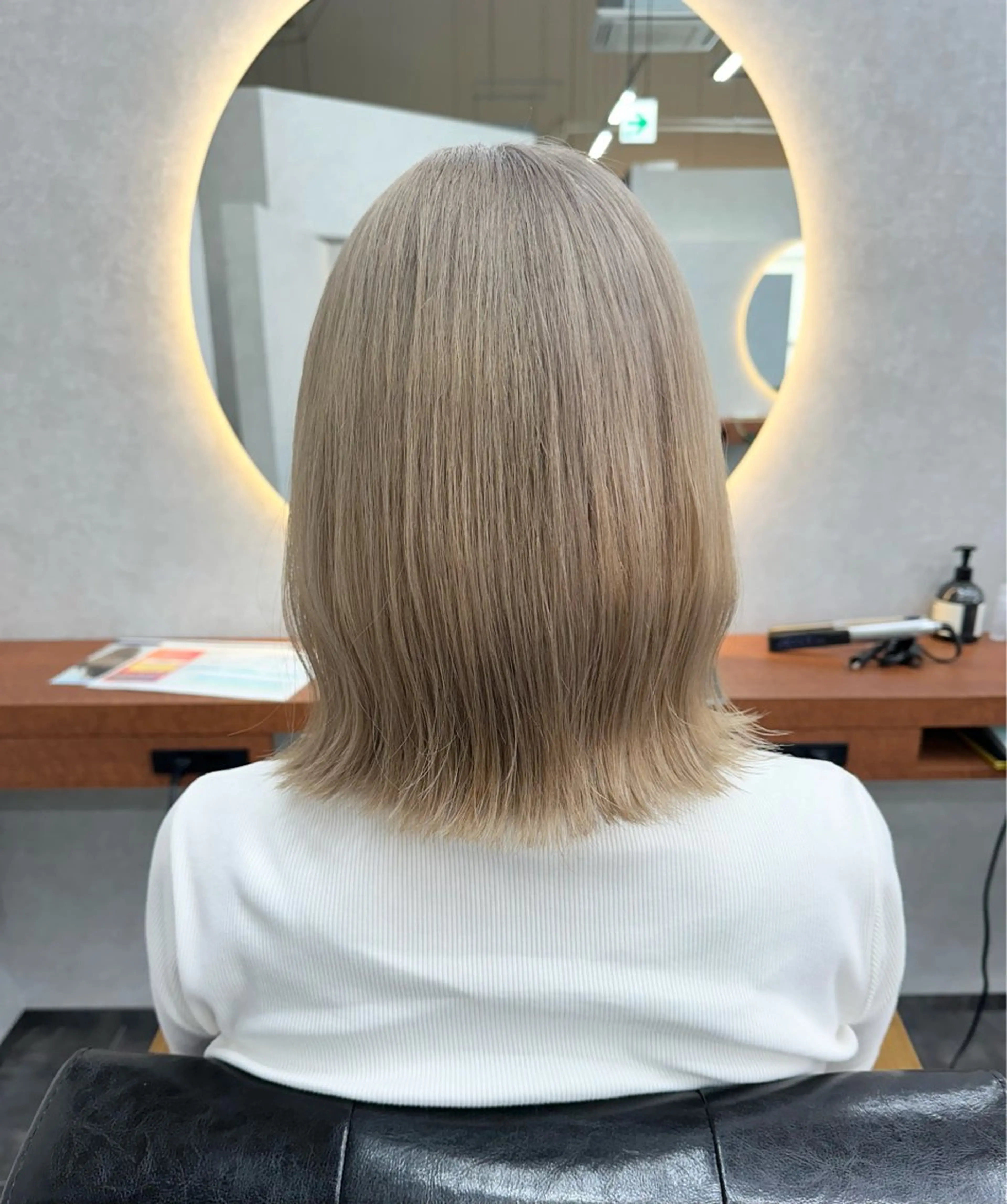 ミディアム 竹貫 奈月のヘアスタイル