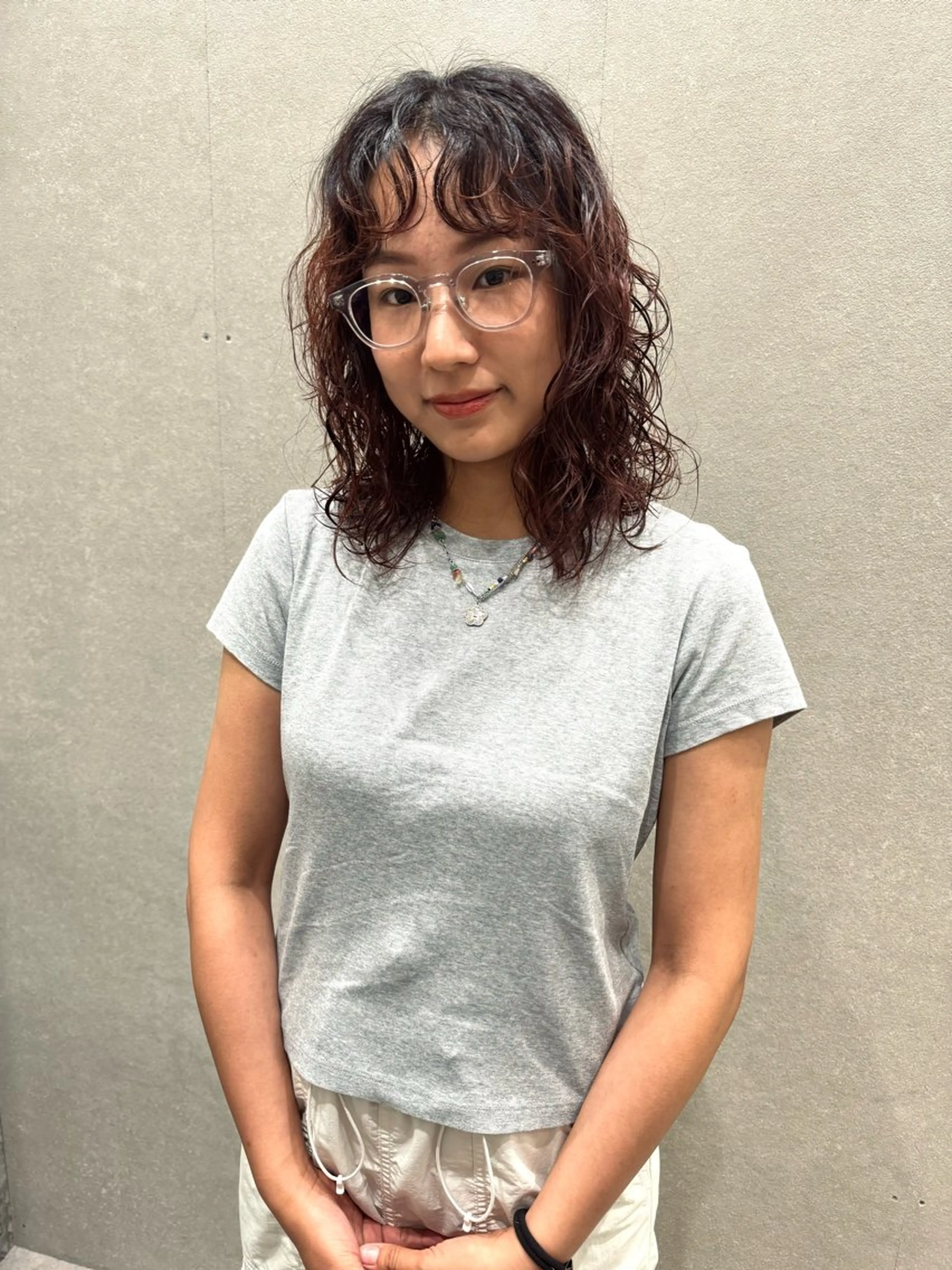 ミディアム パーマ ミディアムパーマ カット パーマ トリートメント センスをお届けします 大谷将生INFPのヘアスタイル