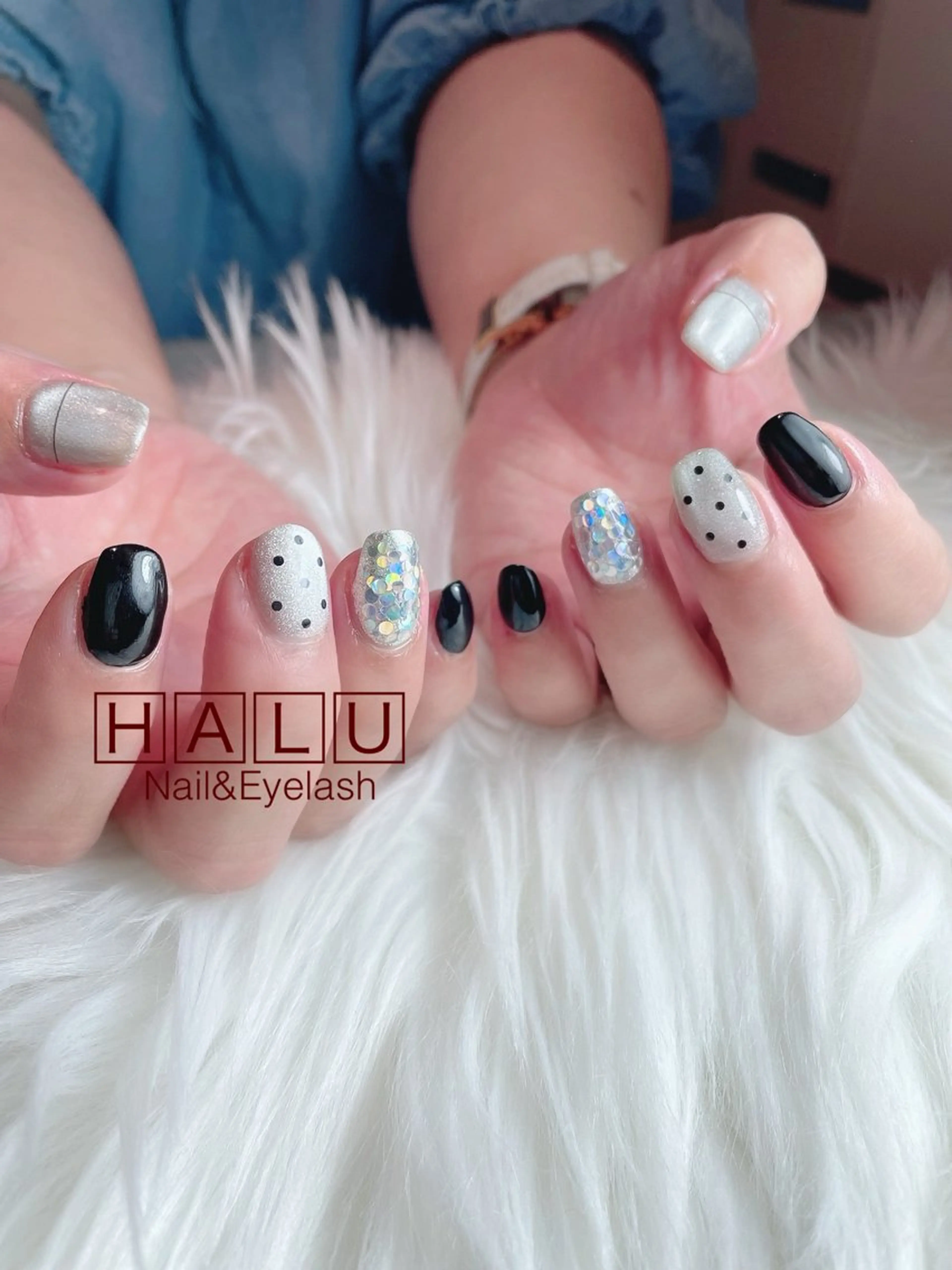 ネイル ホログラムネイル HALU ハルのネイルデザイン