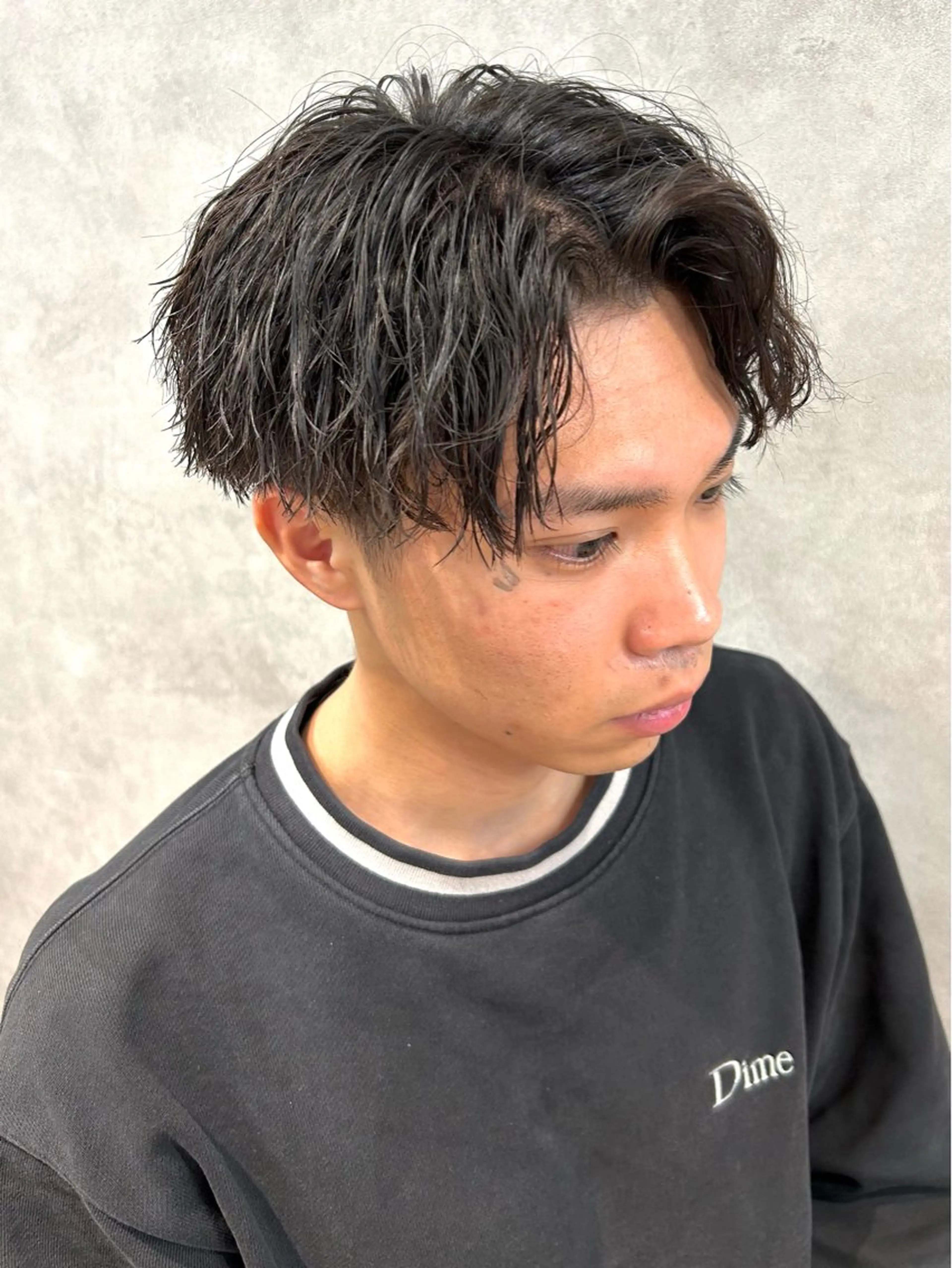 ミディアム パーマ カット パーマ トリートメント 🔥メンズ特化🔥 塩拓巳のヘアスタイル