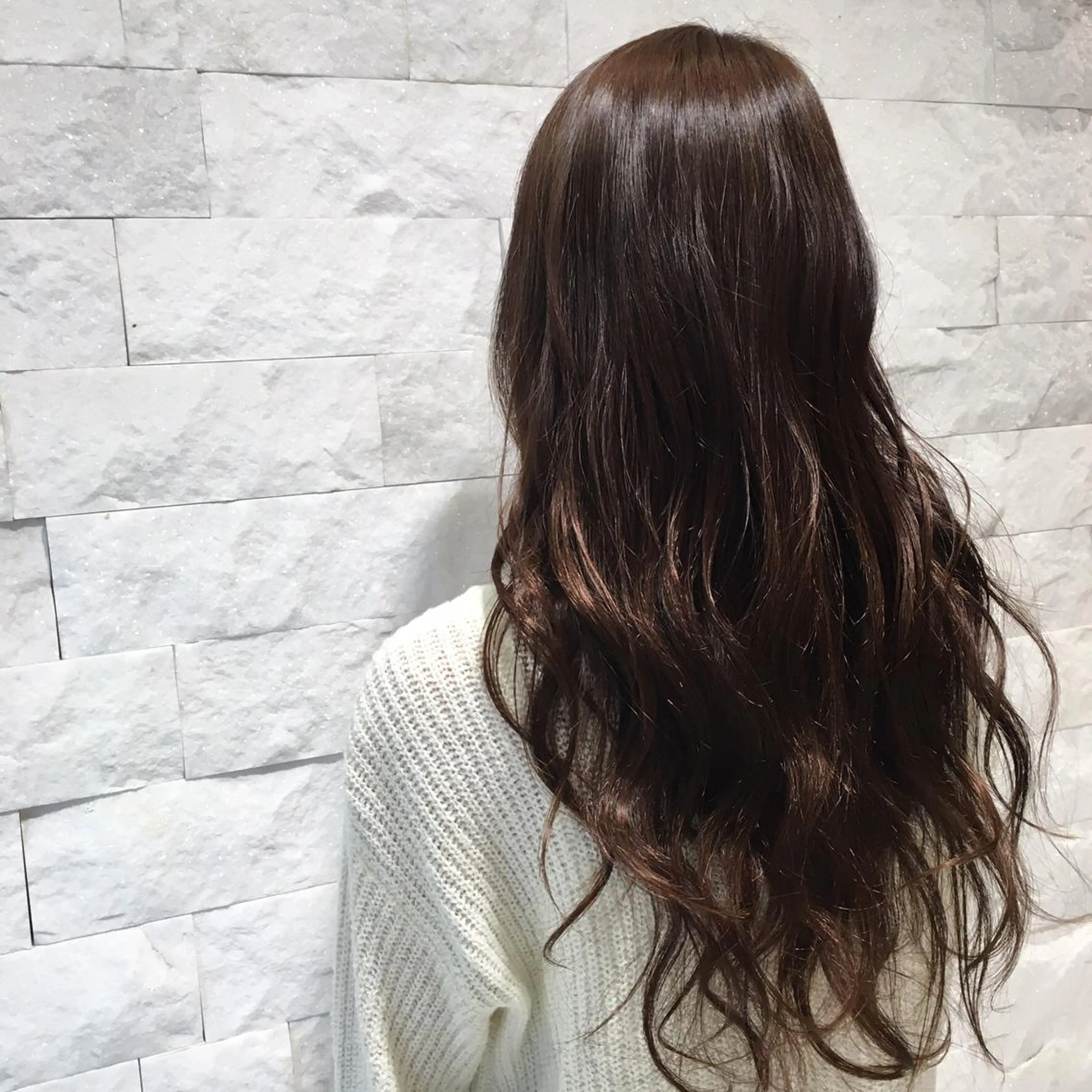 ロング カラー 骨格補正似合わせ カット阿部建のヘアスタイル