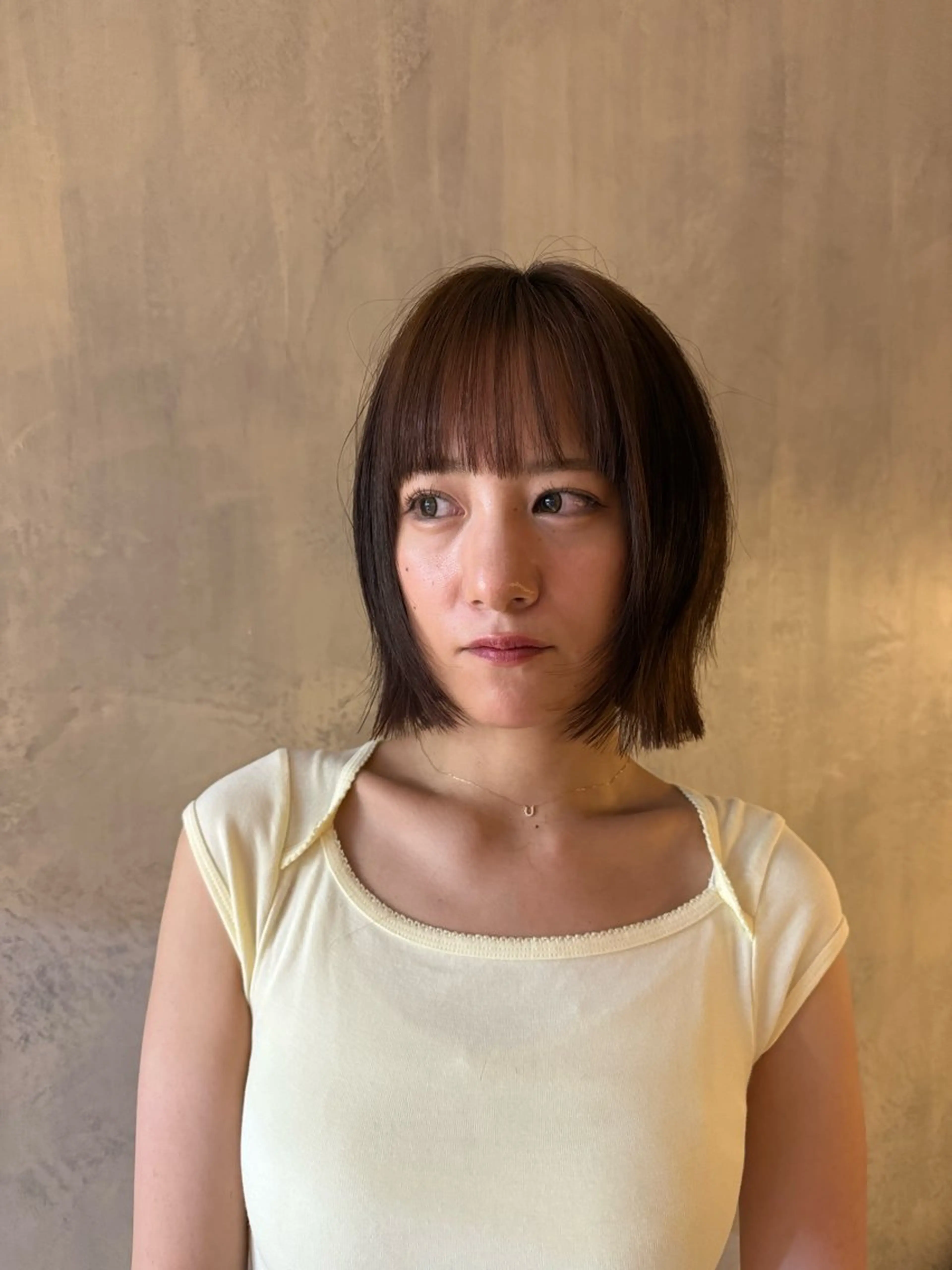 ショート ボブレイヤー ボブ レイヤーカット Loave所属・岩倉 稜真のヘアスタイル