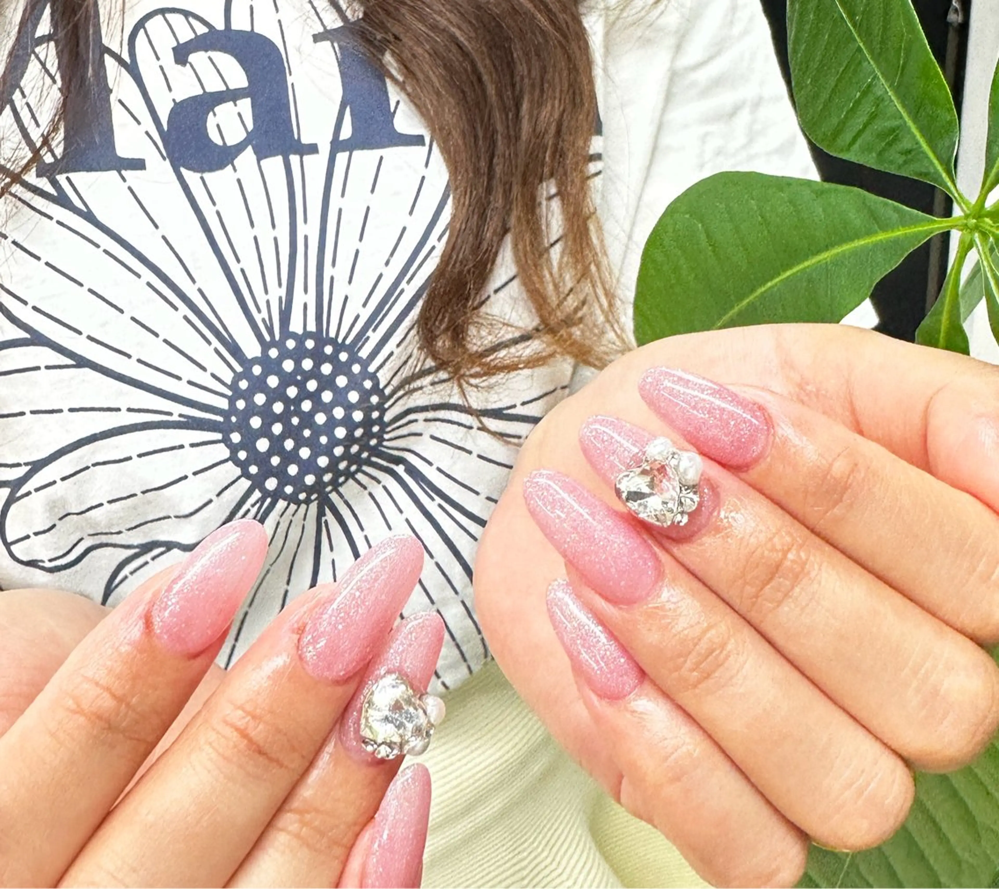 ネイル ハンドネイル AmorBeauty 長さだしのネイルデザイン