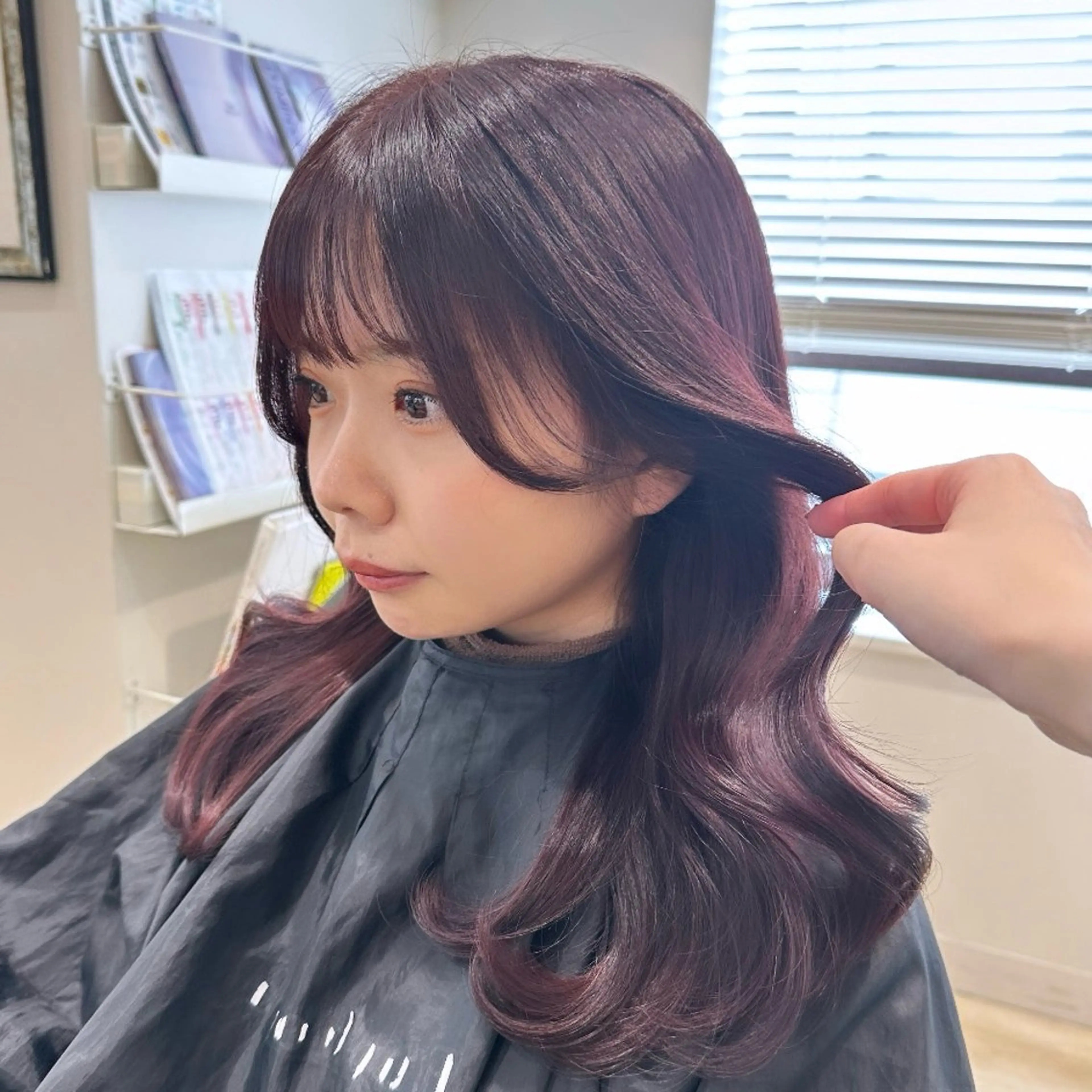 ロング カラー ブリーチ ブリーチなしカラー ピンクカラー 髪質改善 カット ヘアカラー トリートメント 💎銀座/レイヤー/ AYAKI💎のヘアスタイル