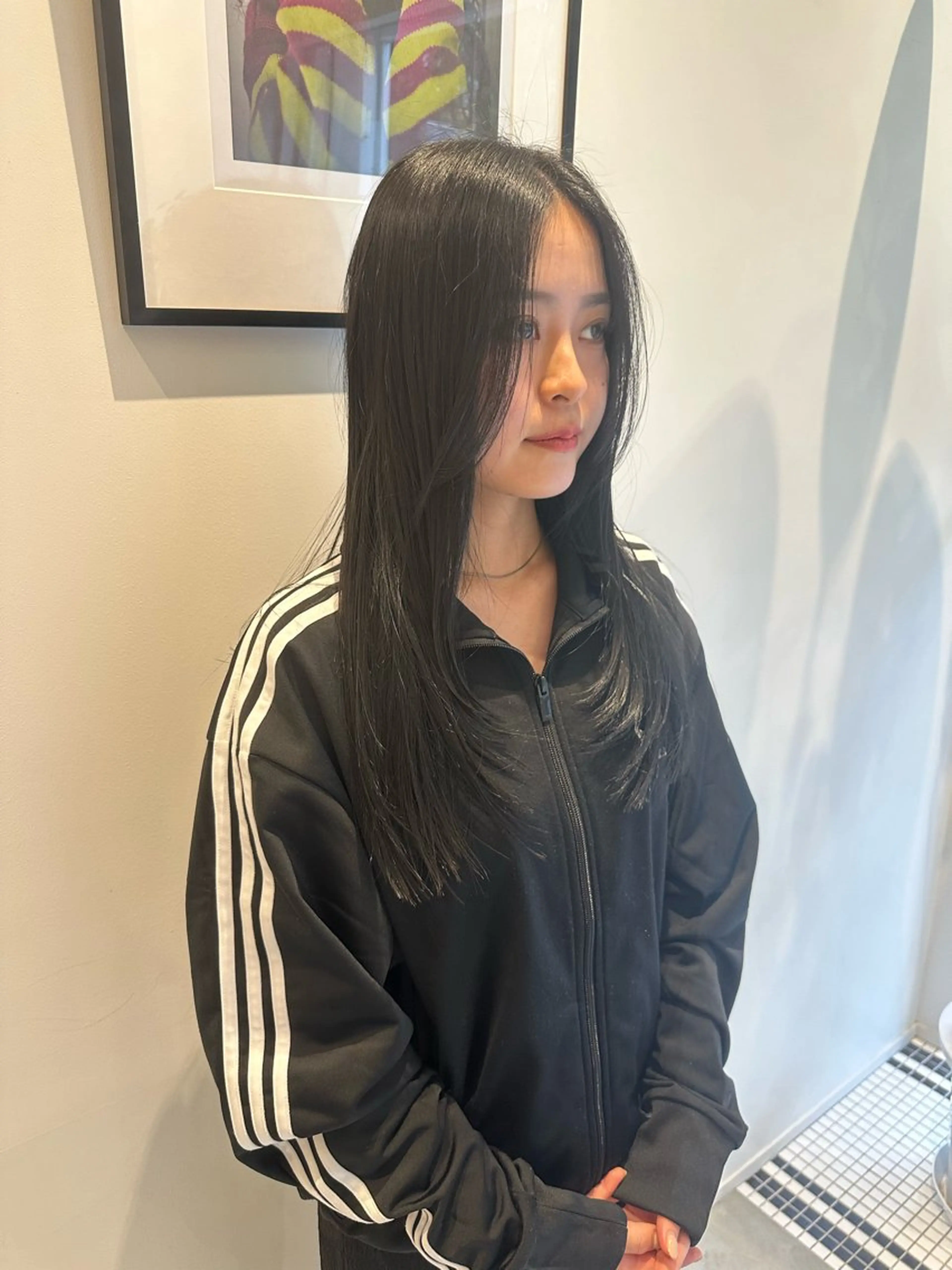 ロング 顔周りカット レイヤーカット CYAN.大須店所属・小寺 柚初のヘアスタイル