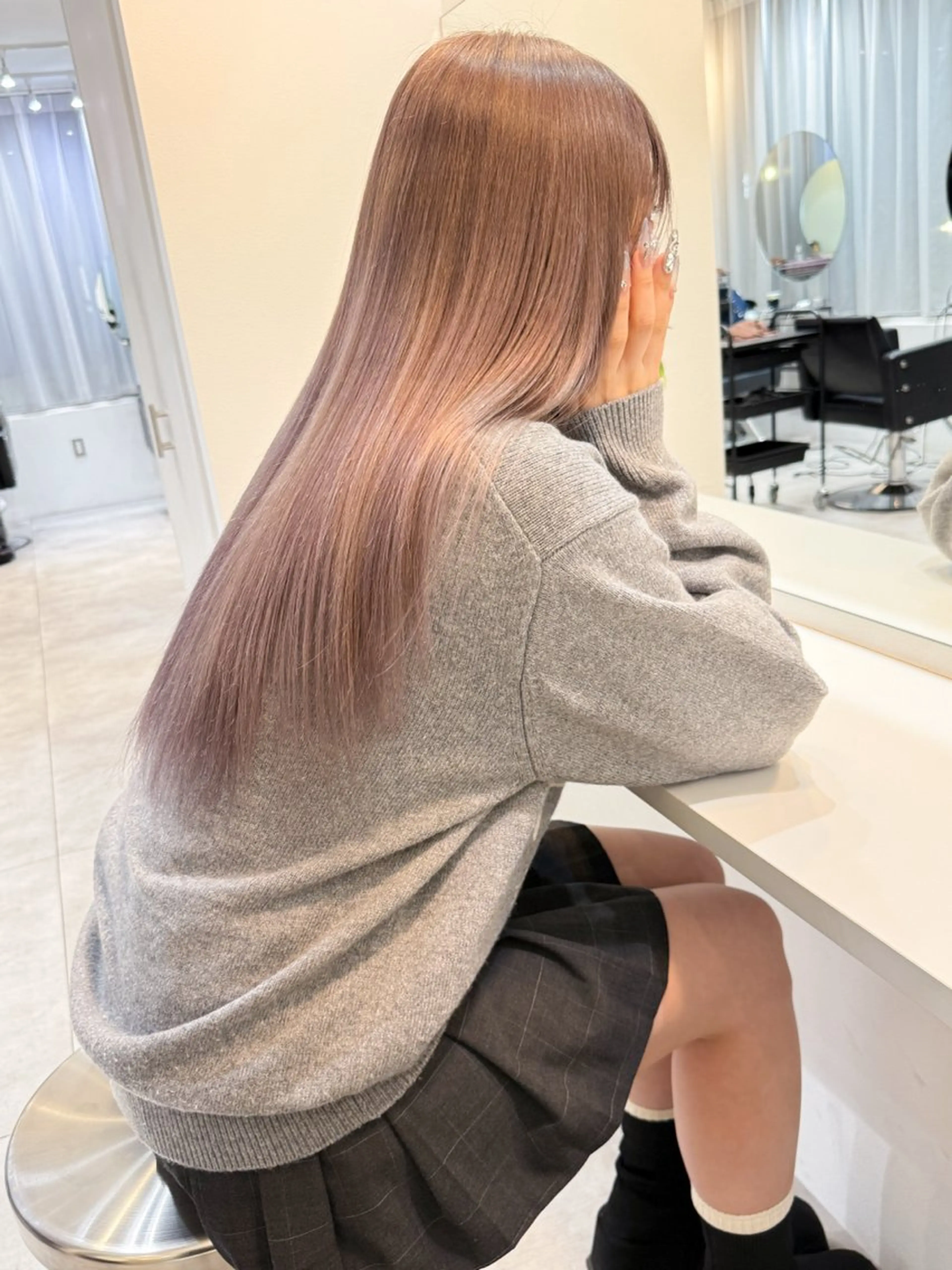 ロング カラー ヘアカラー トリートメント ヘッドスパ ヘアセット 艶髪ブリーチ 永井竜也のヘアスタイル