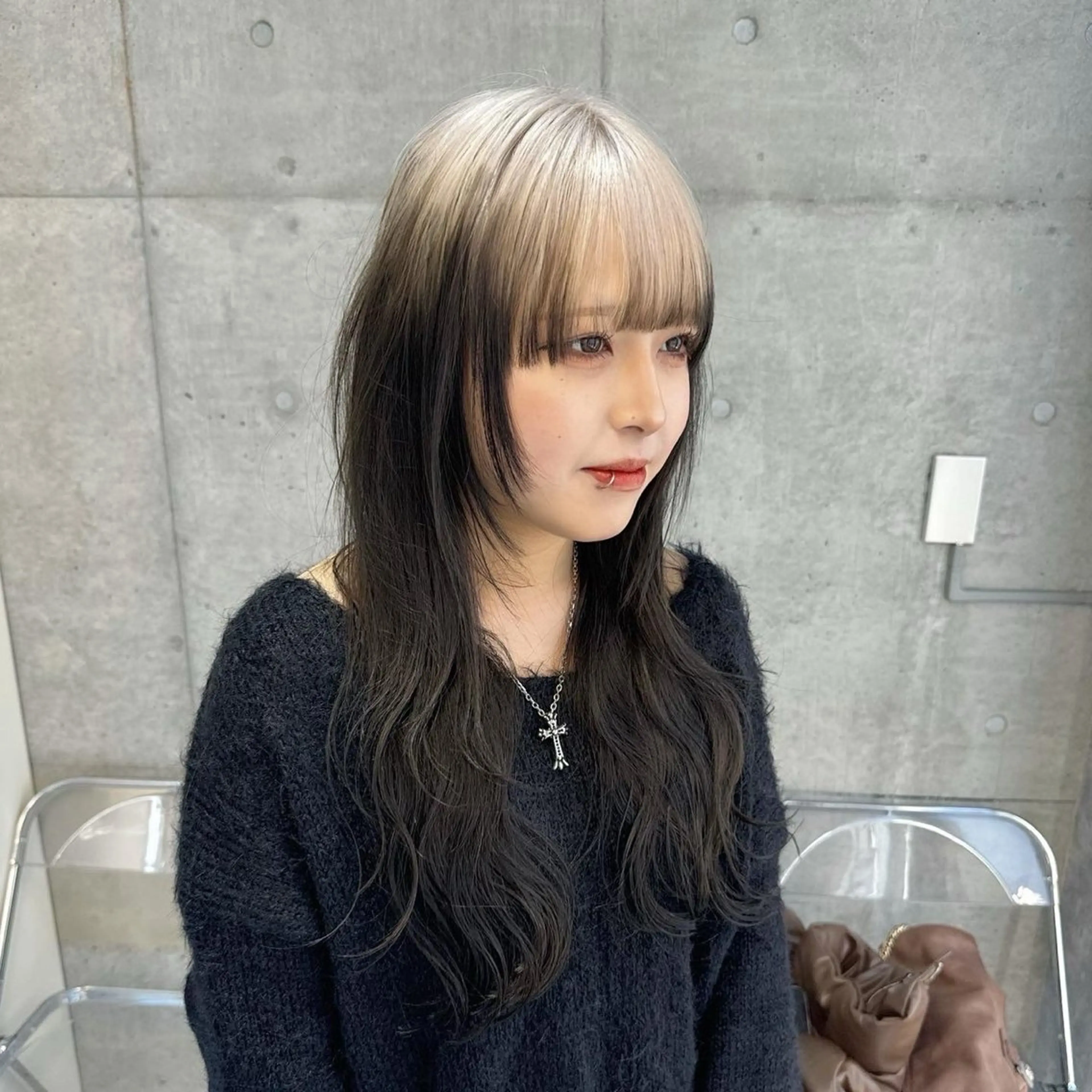 全頭ブリーチ怖い方におすすめ✨インナーブリーチ💖💥の写真