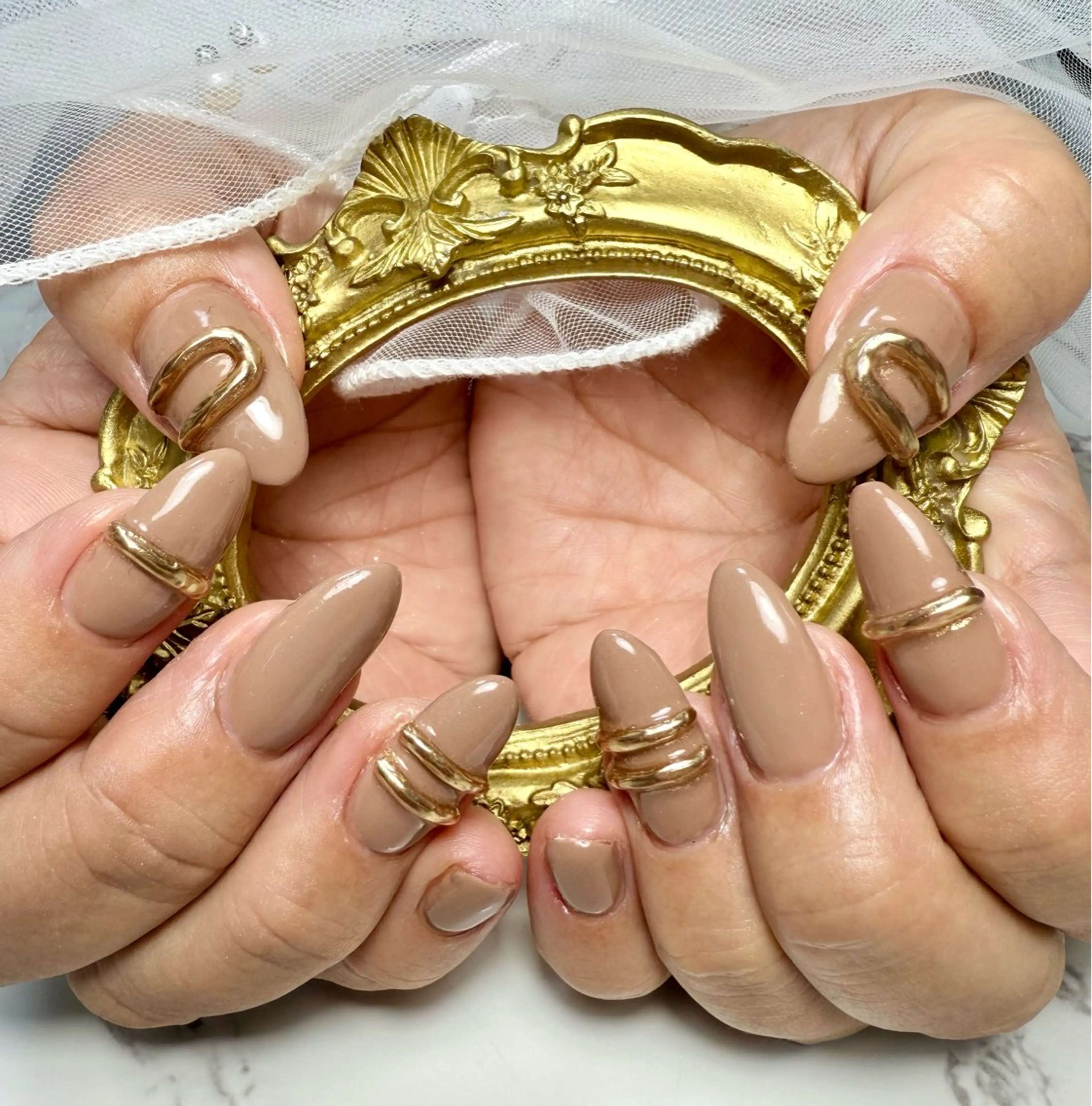 ネイル アートネイル チークネイル フラッシュネイル フラッシュマグ フレンチネイル M.N_ nailのネイルデザイン