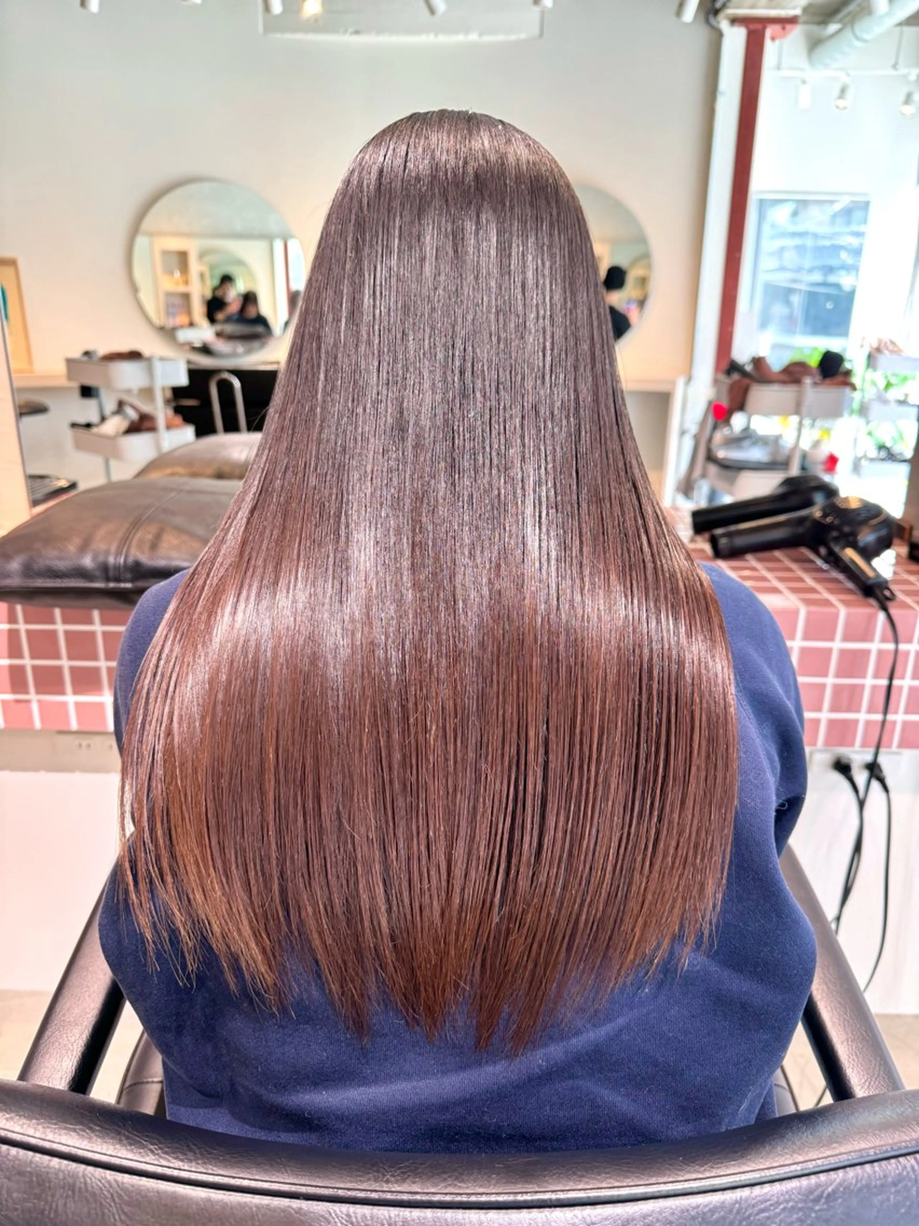 ロング アッシュ ボブ 髪質改善 レイヤーカット ロング eto所属・髪質改善スペシャリス ト長尾勇弥/梅田中津のヘアスタイル