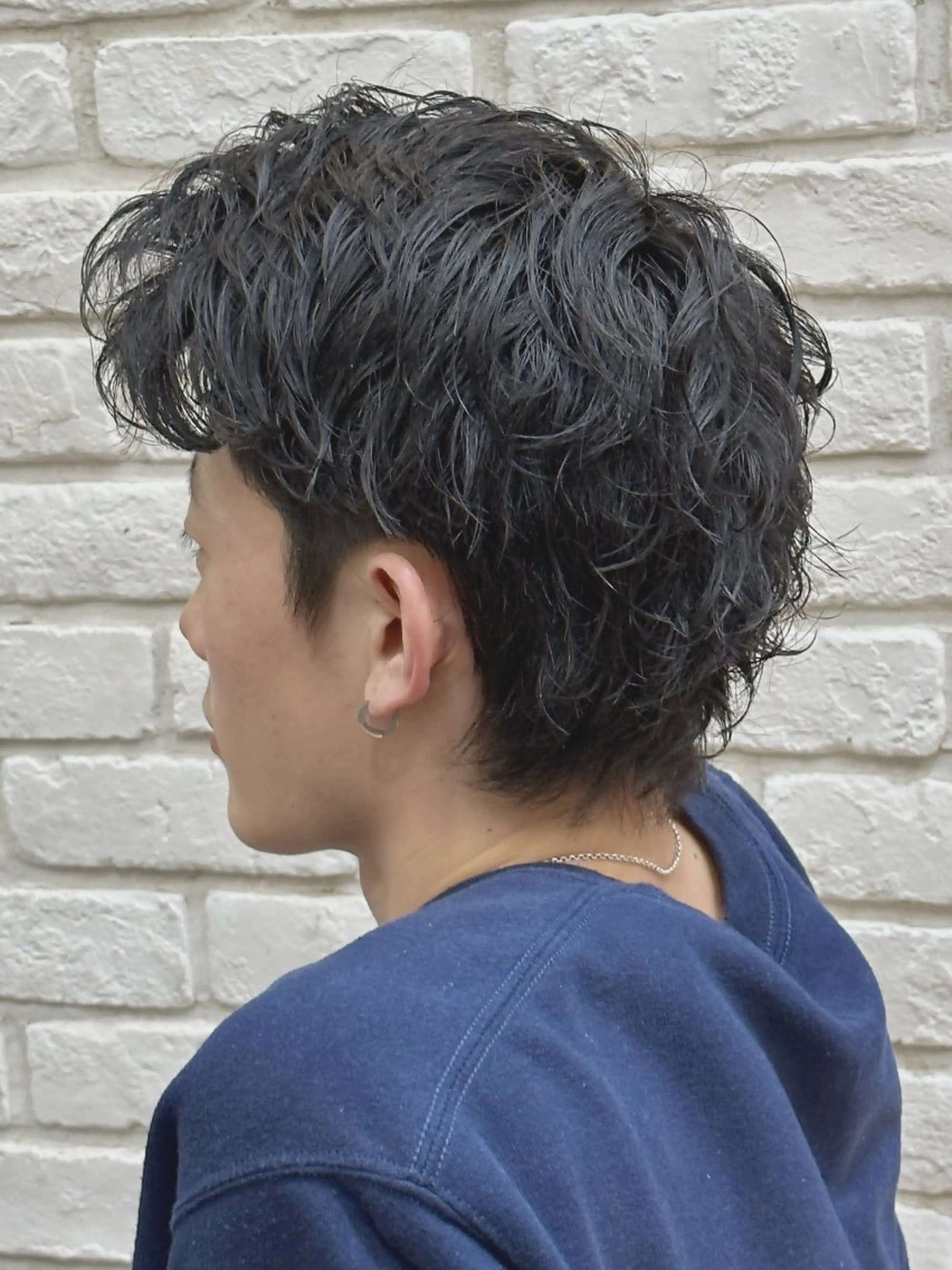ショート パーマ ニュアンスパーマ メンズパーマ 本多のヘアスタイル