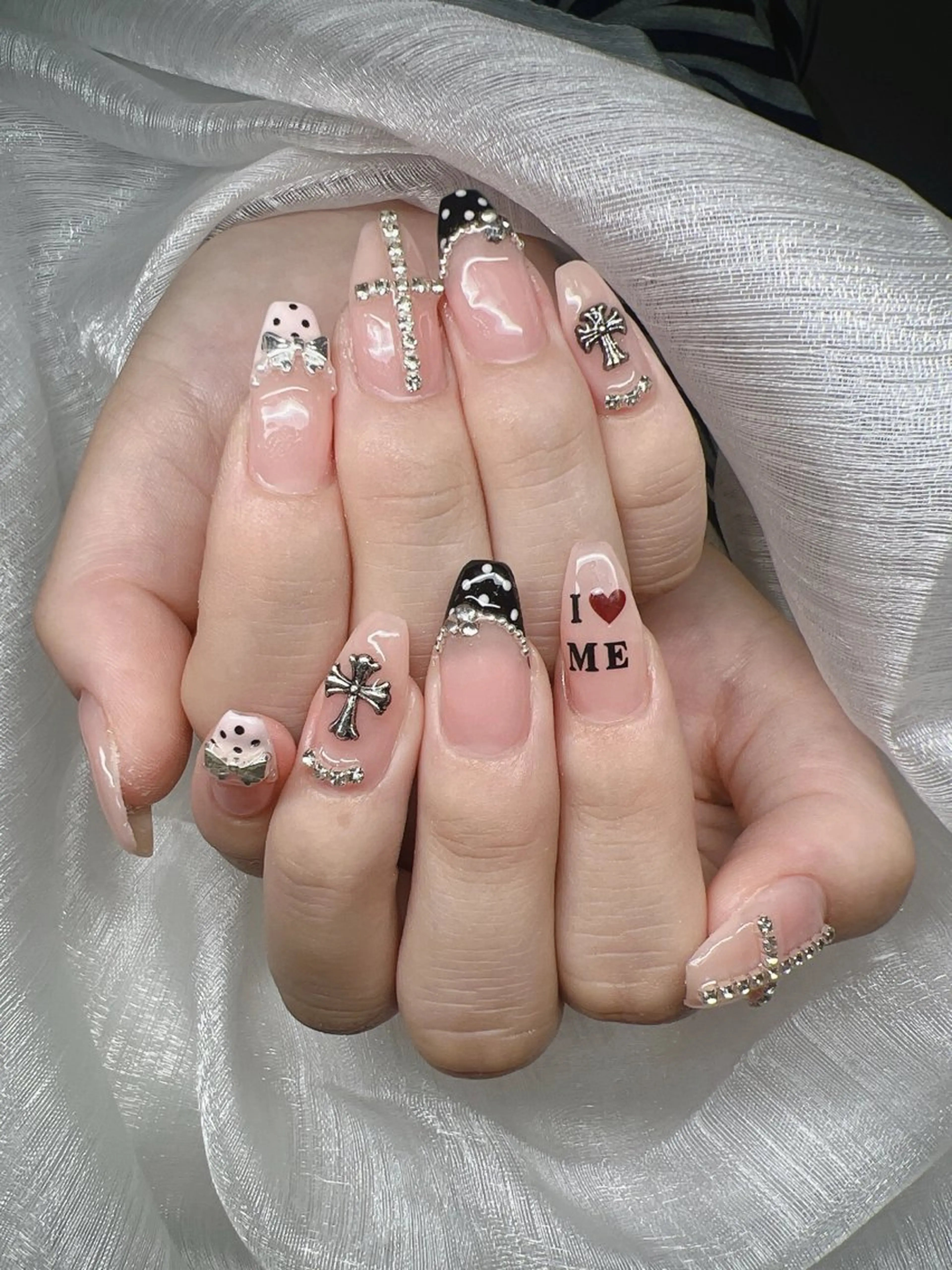 ネイル ハンドネイル Lee Nails チップ長さだし専門店のネイルデザイン