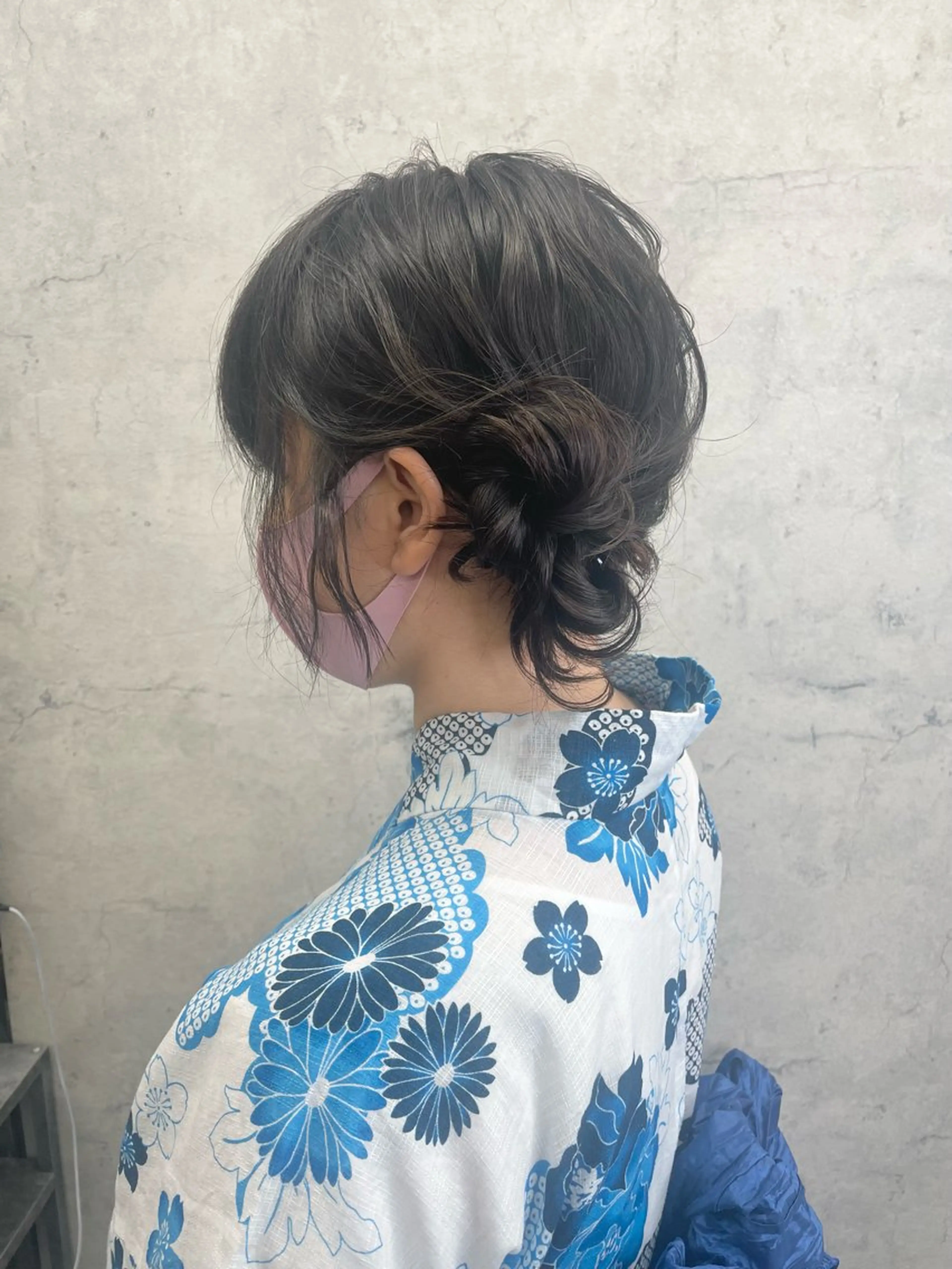 ヘアセット＋浴衣の着付け🌻¥4400(16:00​〜​)の写真