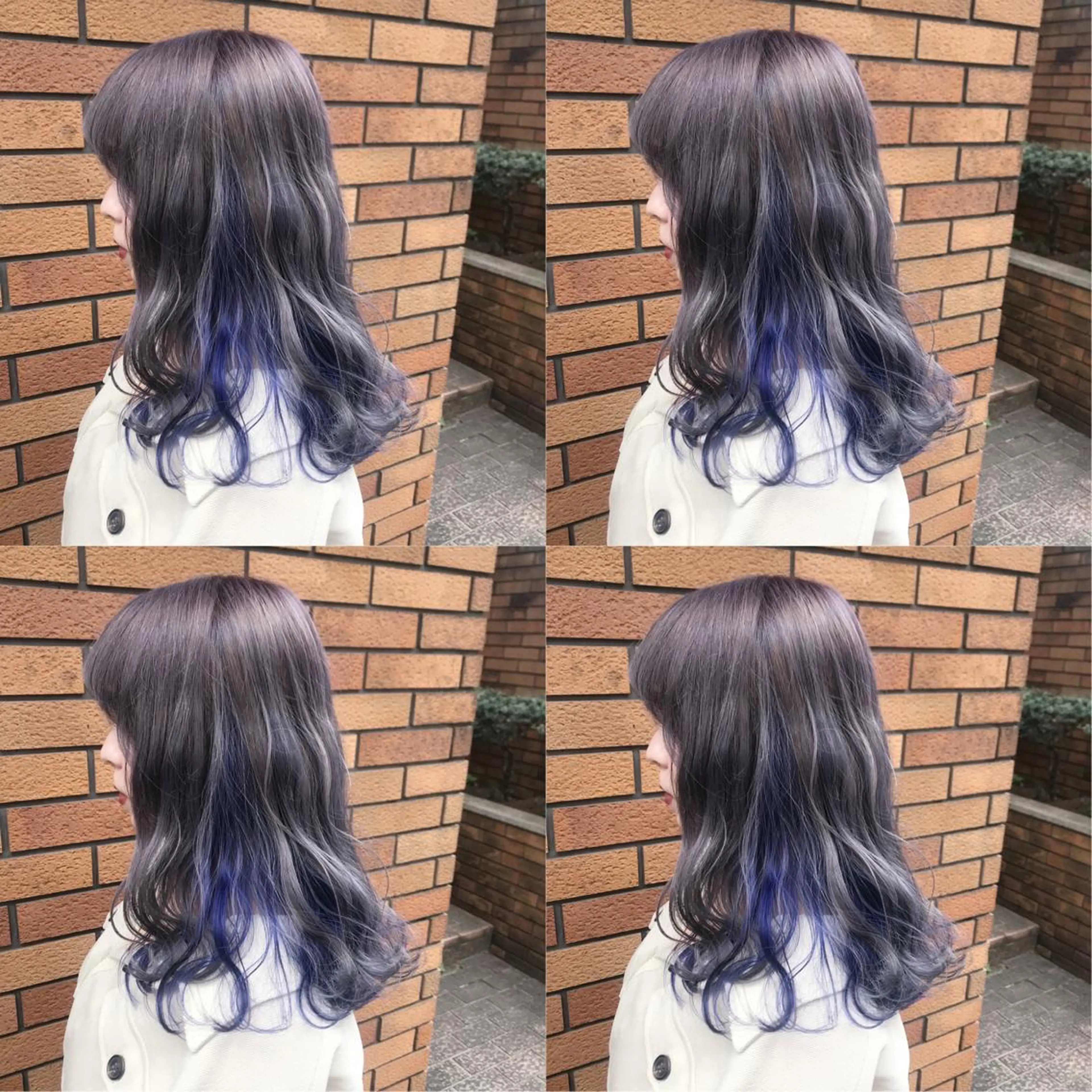 カラー ブルーカラー ブルーパープル インナーカラー 透明感カラーが 得意です！NAOKIのヘアスタイル