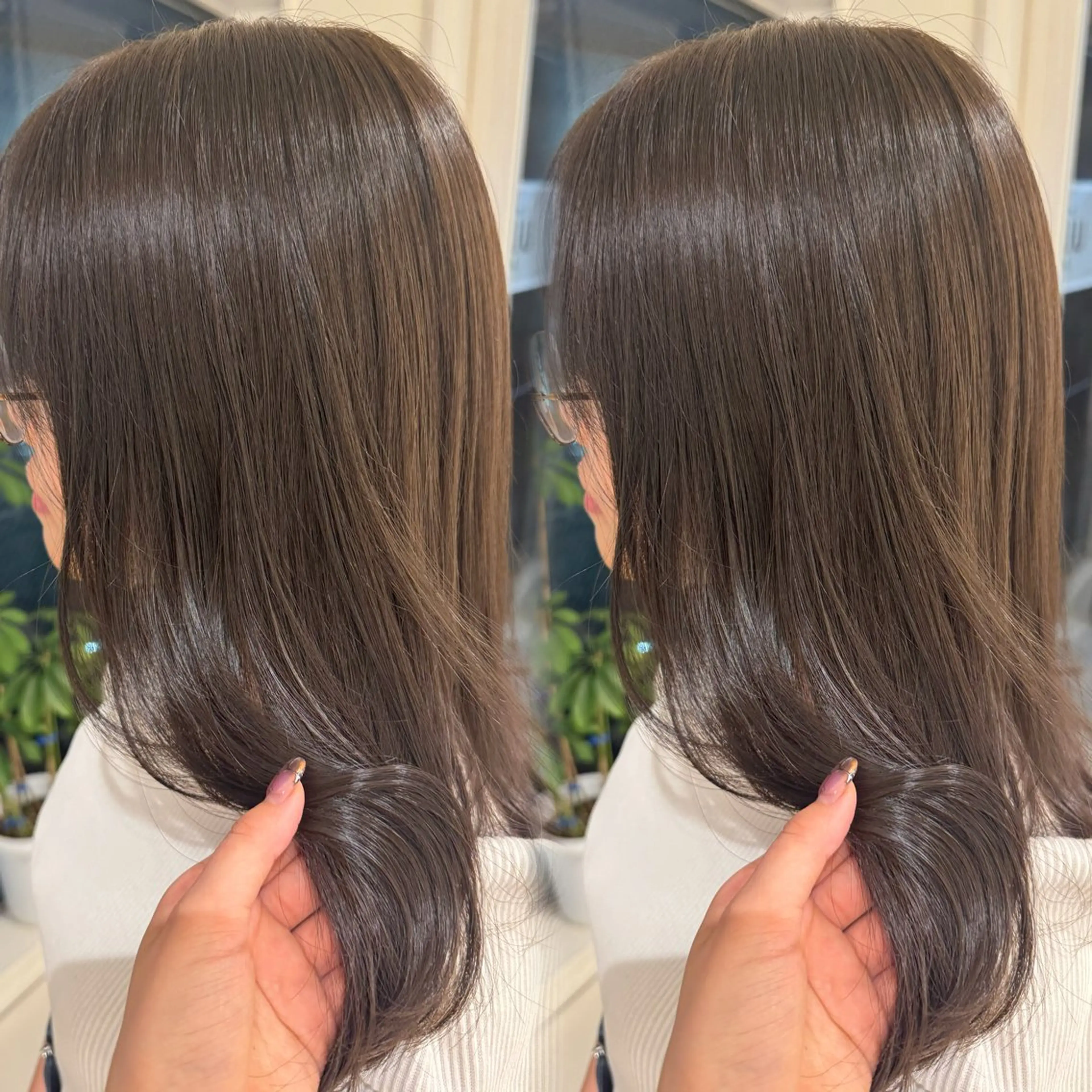 カラー 透明感カラー オリーブカラー 艶髪/カラー/ 銀座/RINA🎀のヘアスタイル