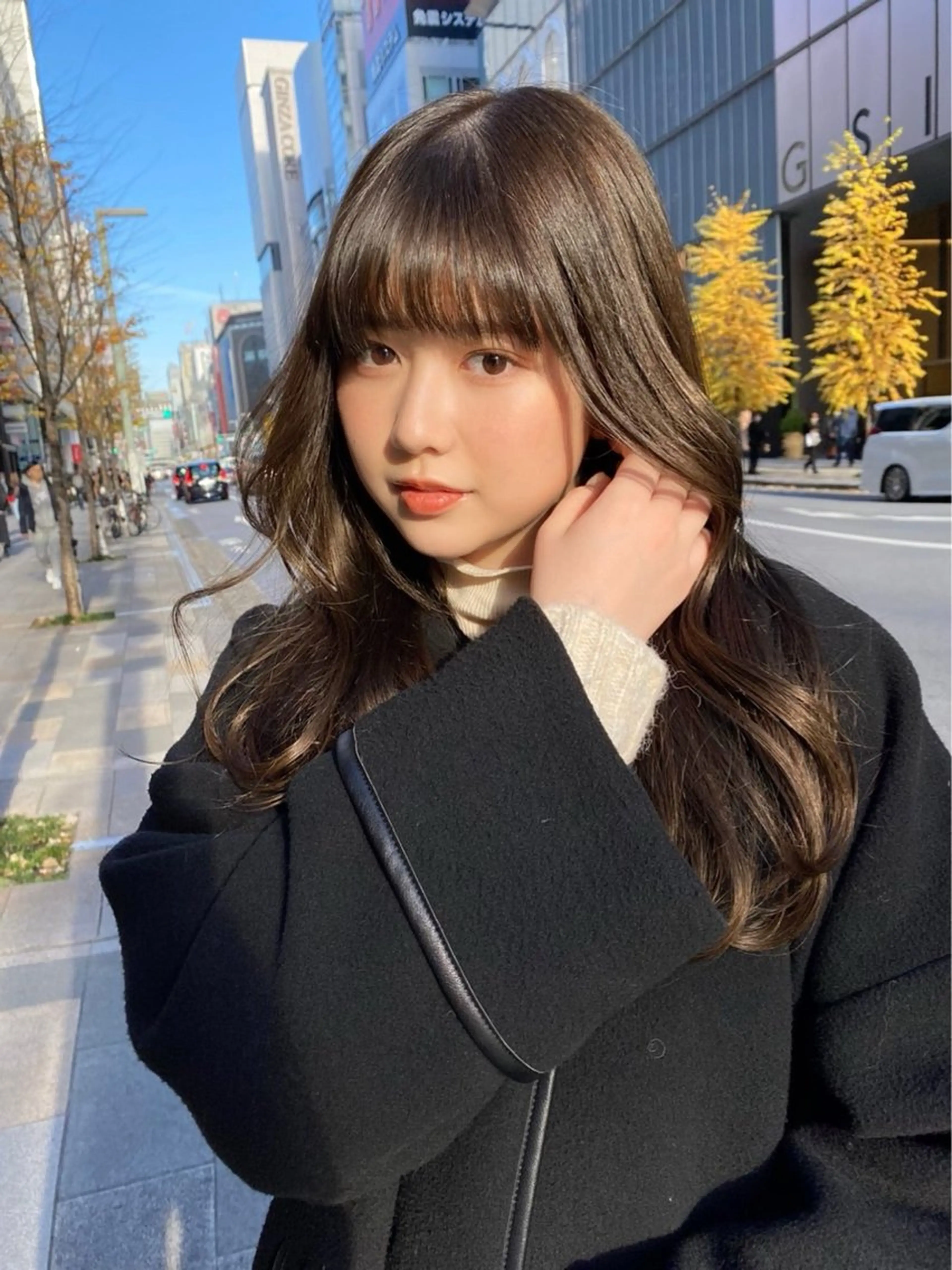 ロング カラー 髪質改善 トリートメント 韓国風/ワンホンヘア 髪質改善/MaCoのヘアスタイル