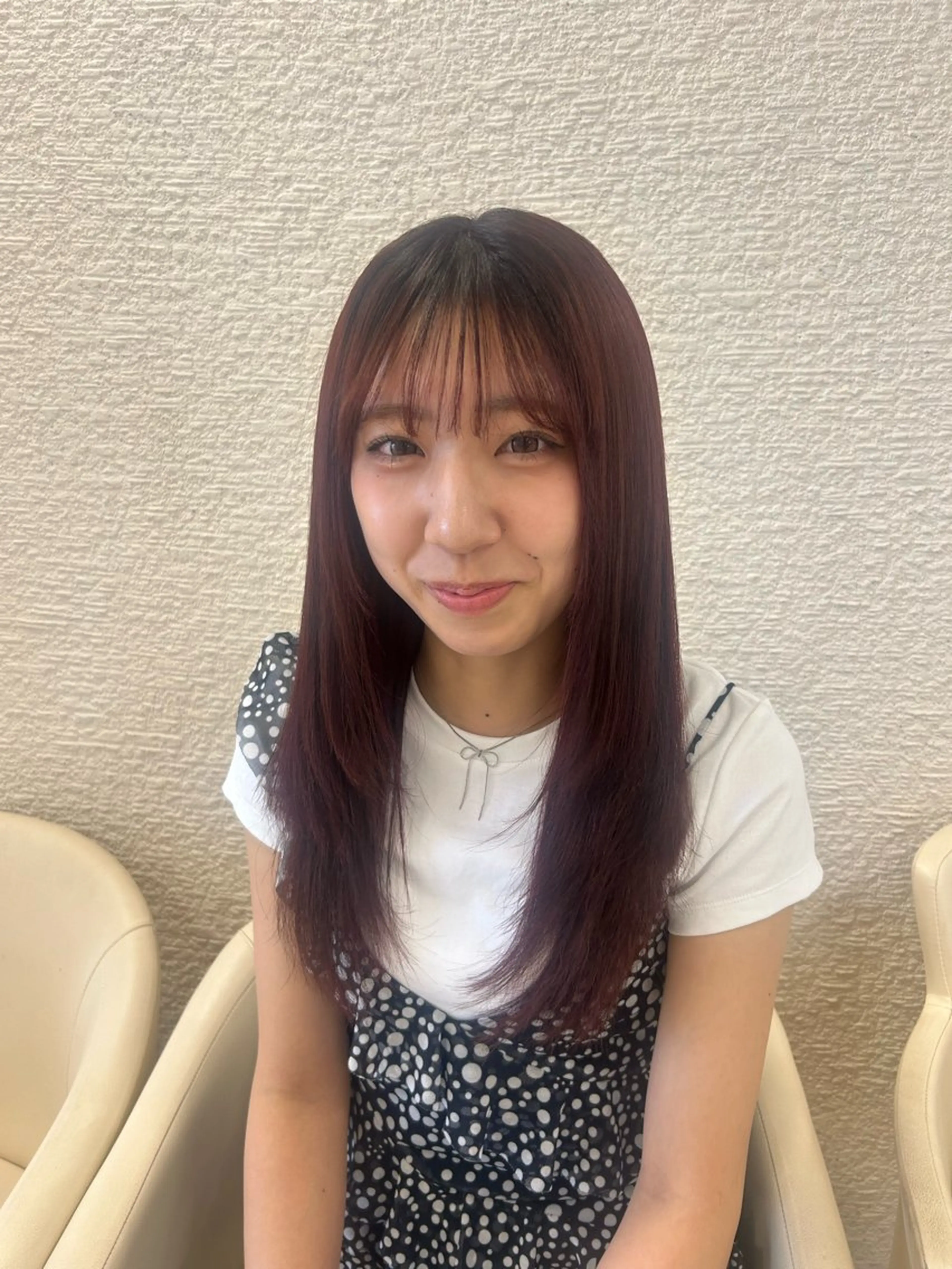 セミロング ヘアカラー 透明感カラー／スパ 🫧yuiのヘアスタイル