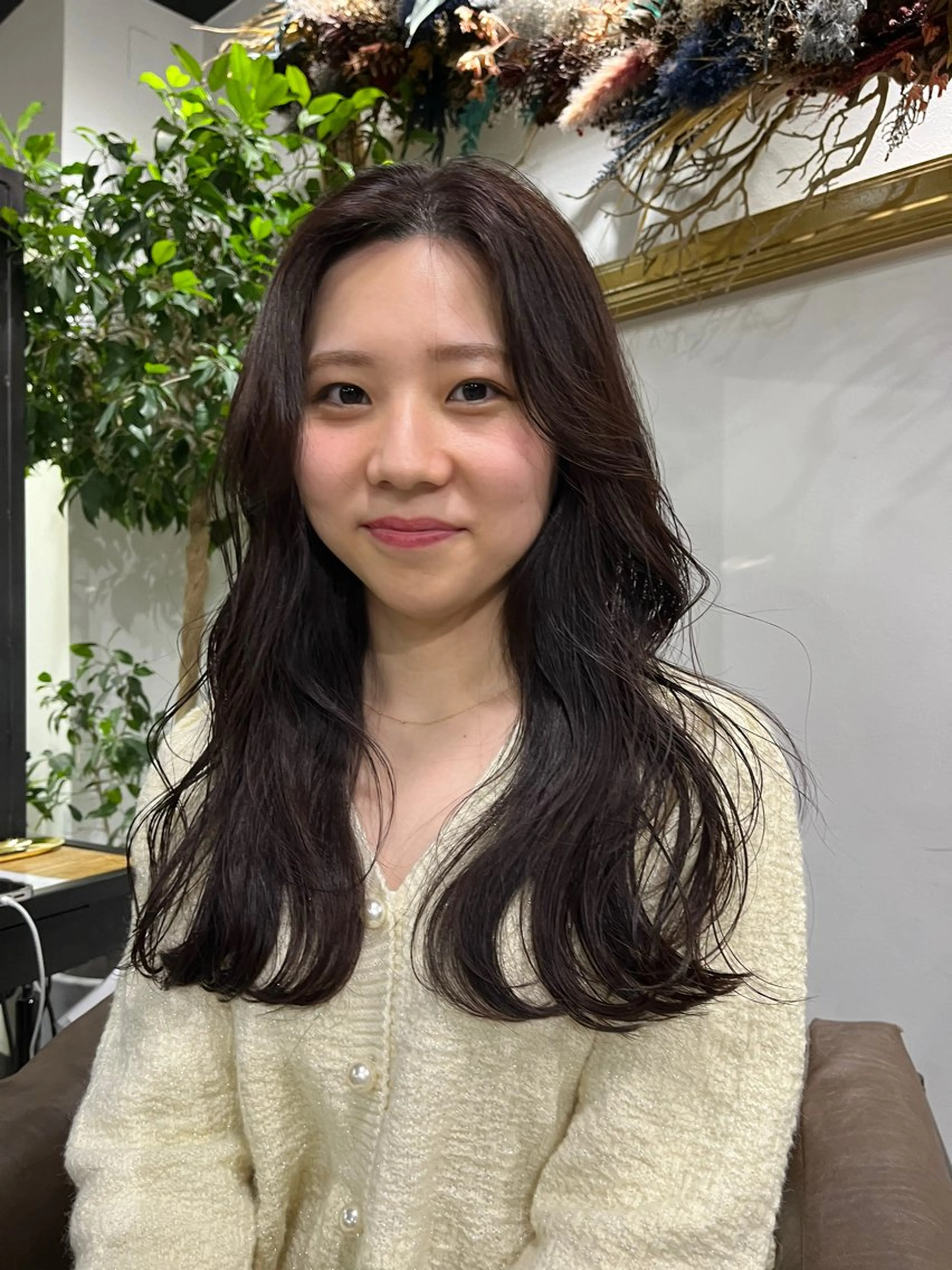 セミロング カラー ヘアカラー ブリーチ✨ハイライト 透明感カラー/アヤノのヘアスタイル